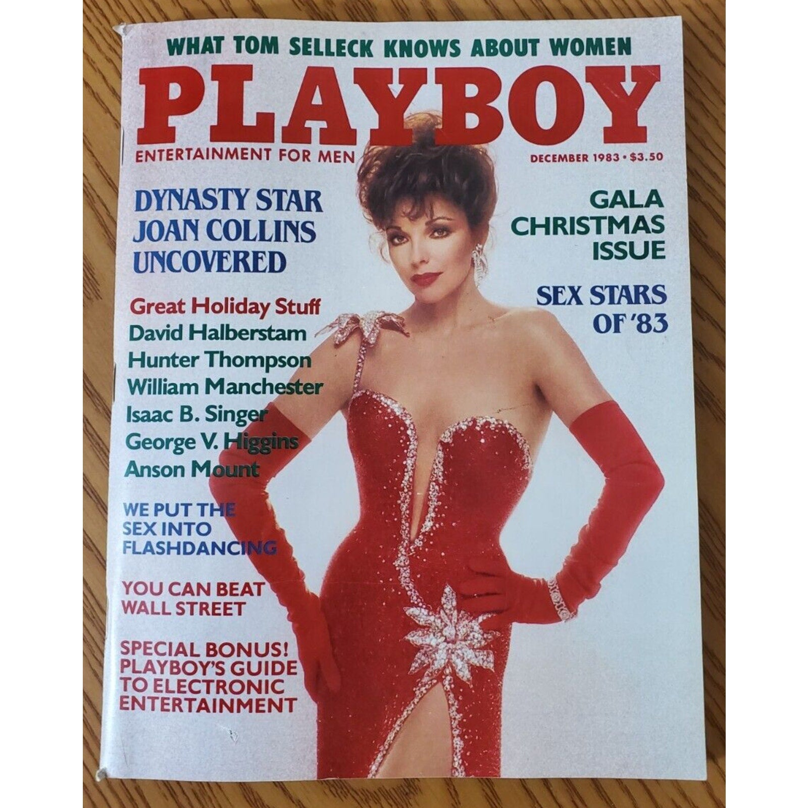 Playboy - December, 1983 Actress JOAN COLLINS (Playmate TERRY NIHEN)