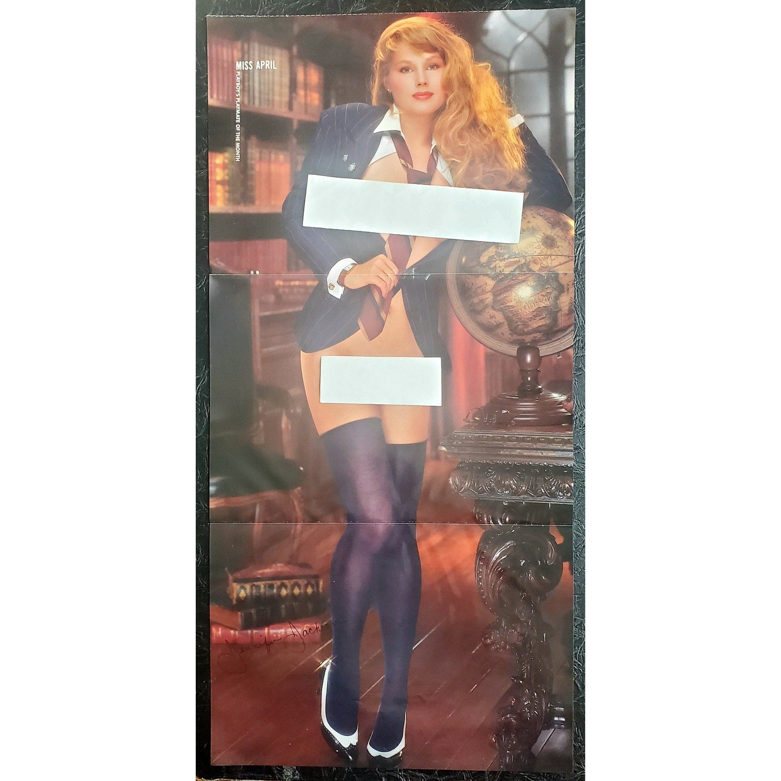 Playboy PinUp / CF - JENNIFER JACKSON   April, 1989
