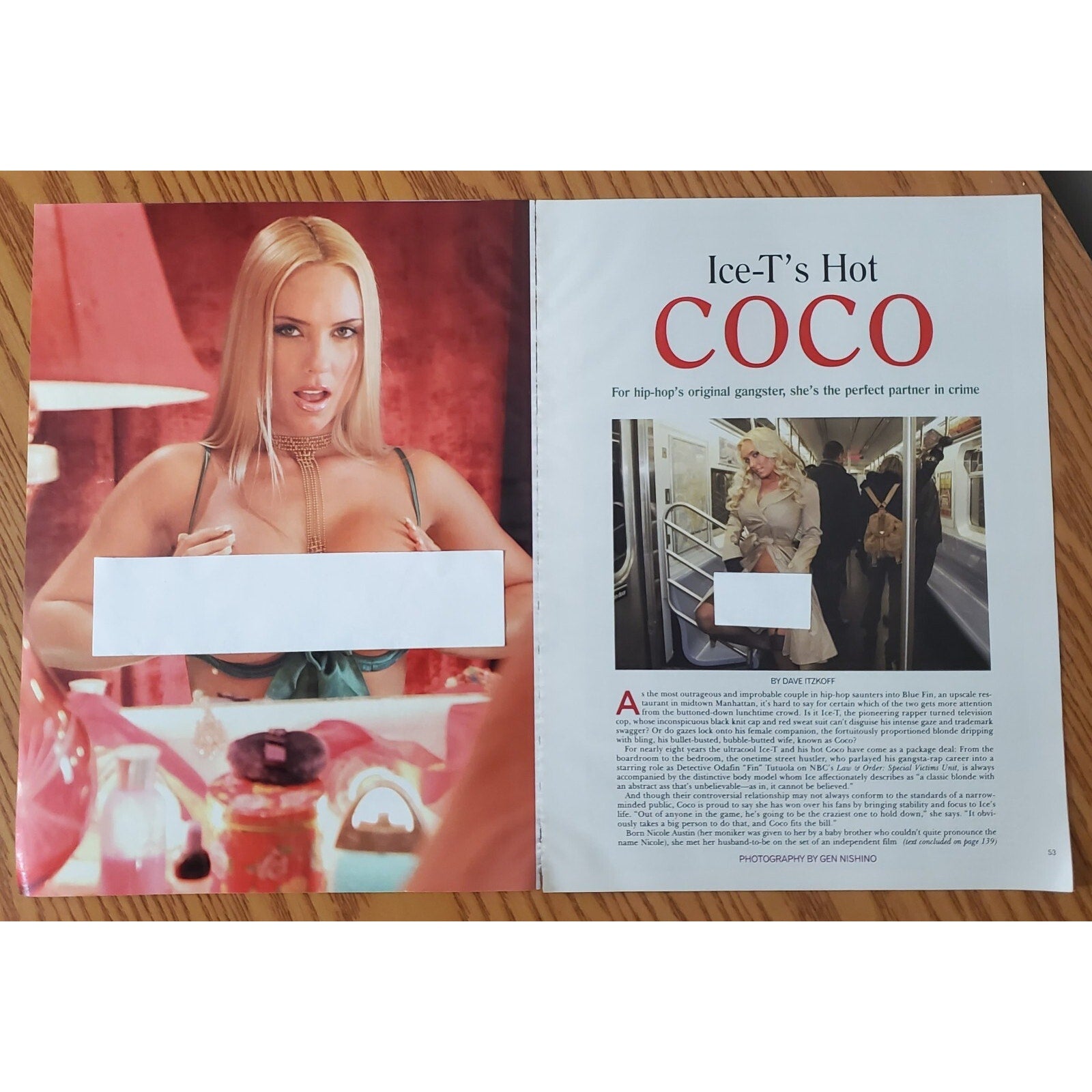 Playboy PICTORIAL ONLY - Ice T's Wife "HOT COCO" March, 2008 6 Pages