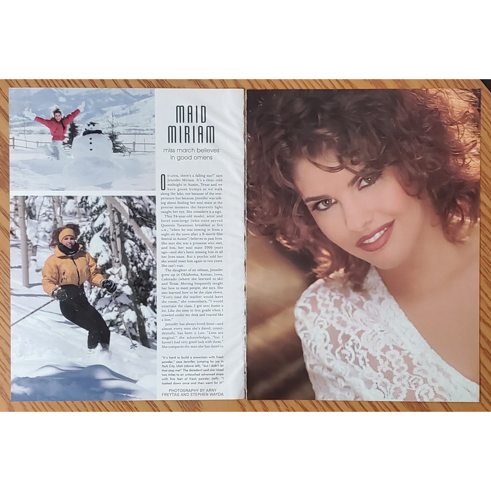 Playboy PICTORIAL ONLY - Playmate JENNIFER MIRIAM March, 1997 7 pages