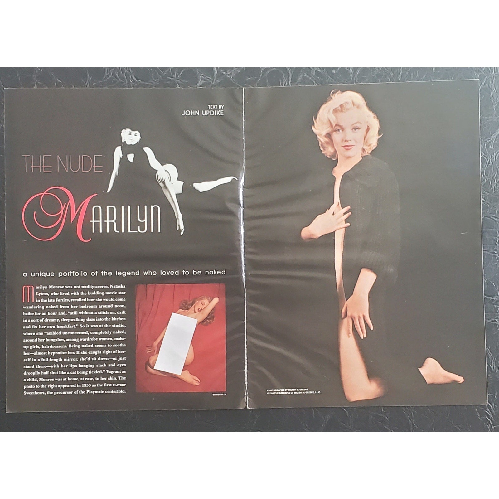 Playboy PICTORIAL ONLY - THE N*DE MARILYN w/POSTER   January, 1997   10 pages