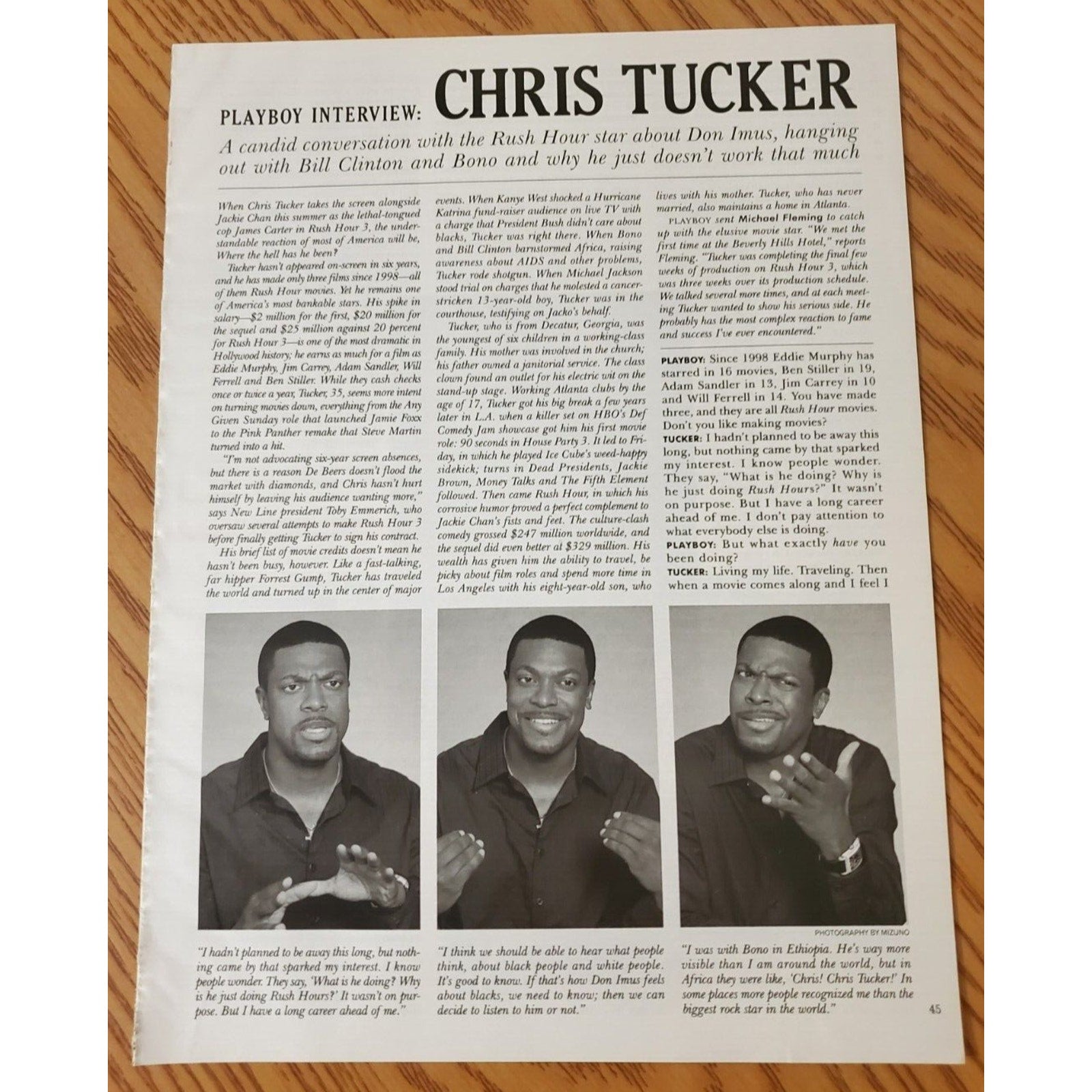 Playboy INTERVIEW - Comedic Actor CHRIS TUCKER August, 2007