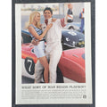 1990s PLAYBOY Magazine AD "WHAT SORT OF MAN READS PLAYBOY" 8" X 11"