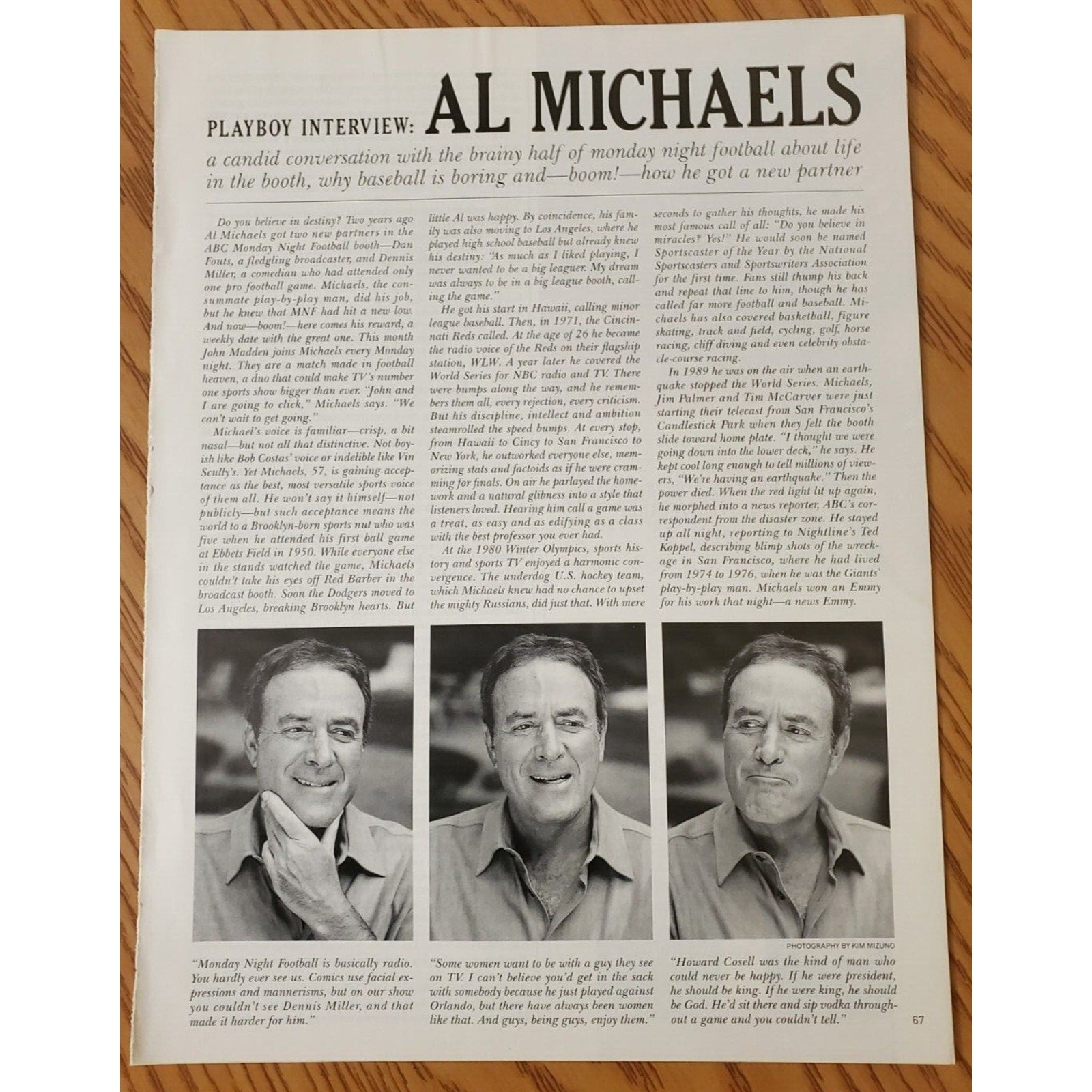 Playboy INTERVIEW - Sportscaster AL MICHAELS October, 2002
