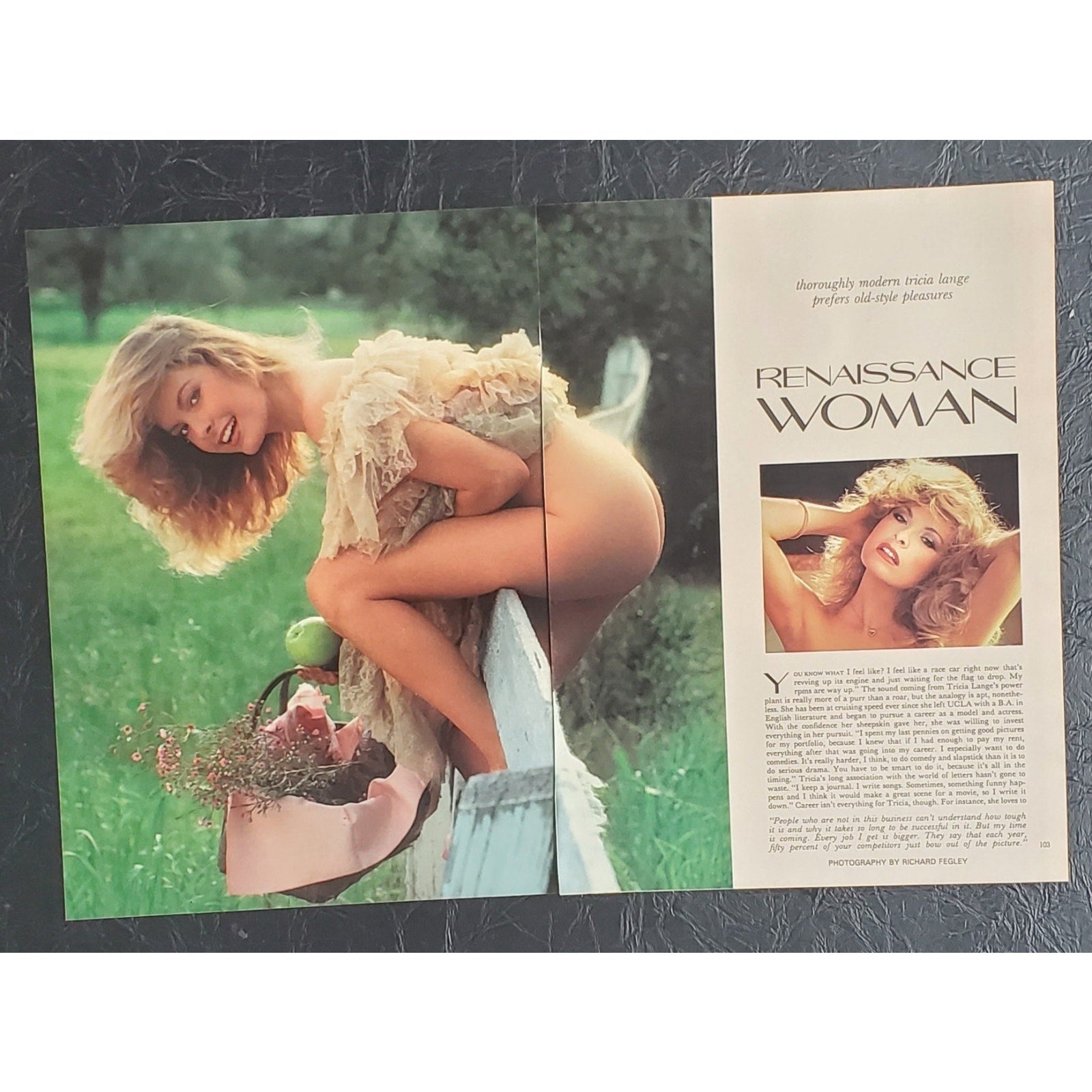 Playboy PICTORIAL ONLY - Playmate TRICIA LANGE June, 1984 9 pages