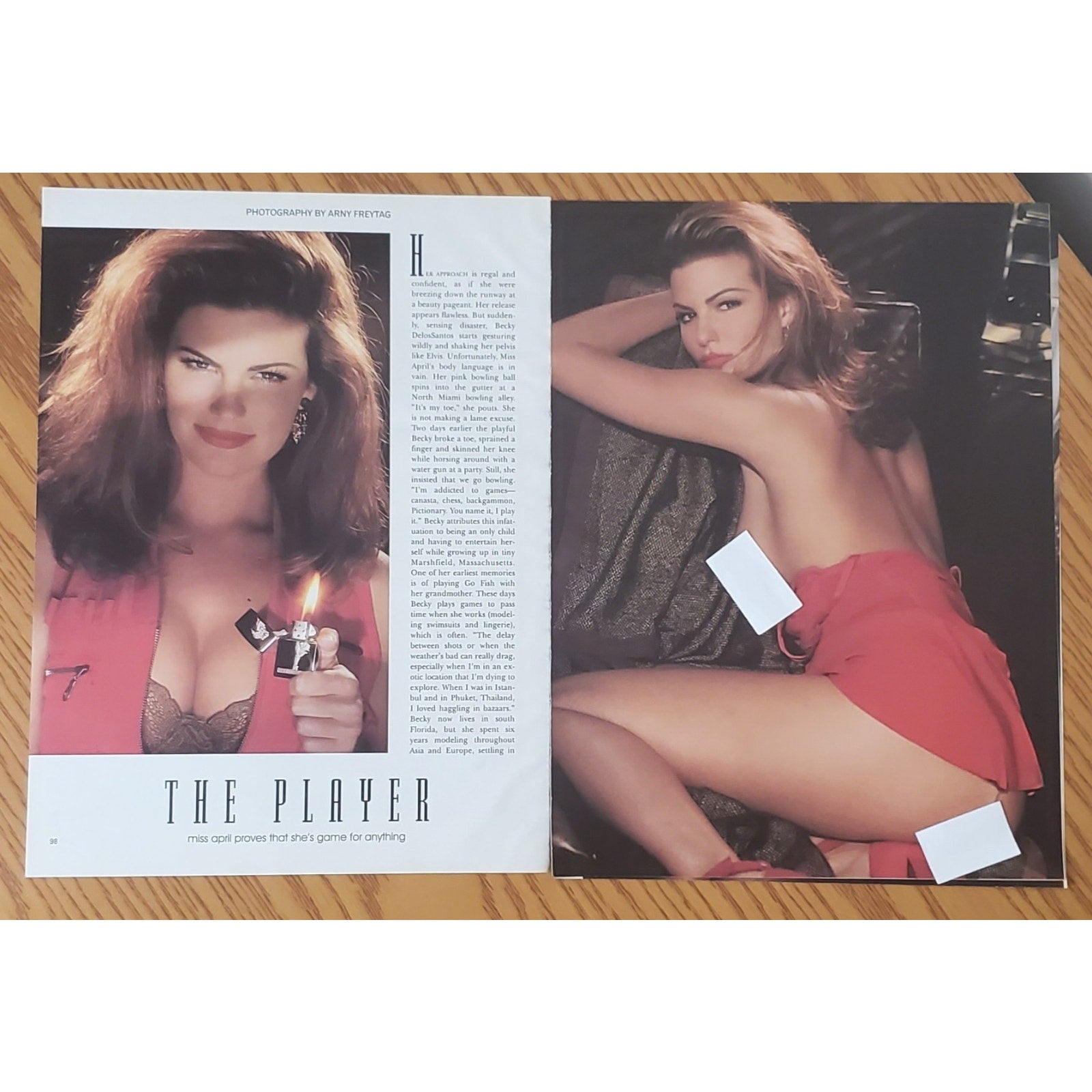 Playboy PICTORIAL ONLY - Playmate BECKY DELOS SANTOS April, 1994 7 pages