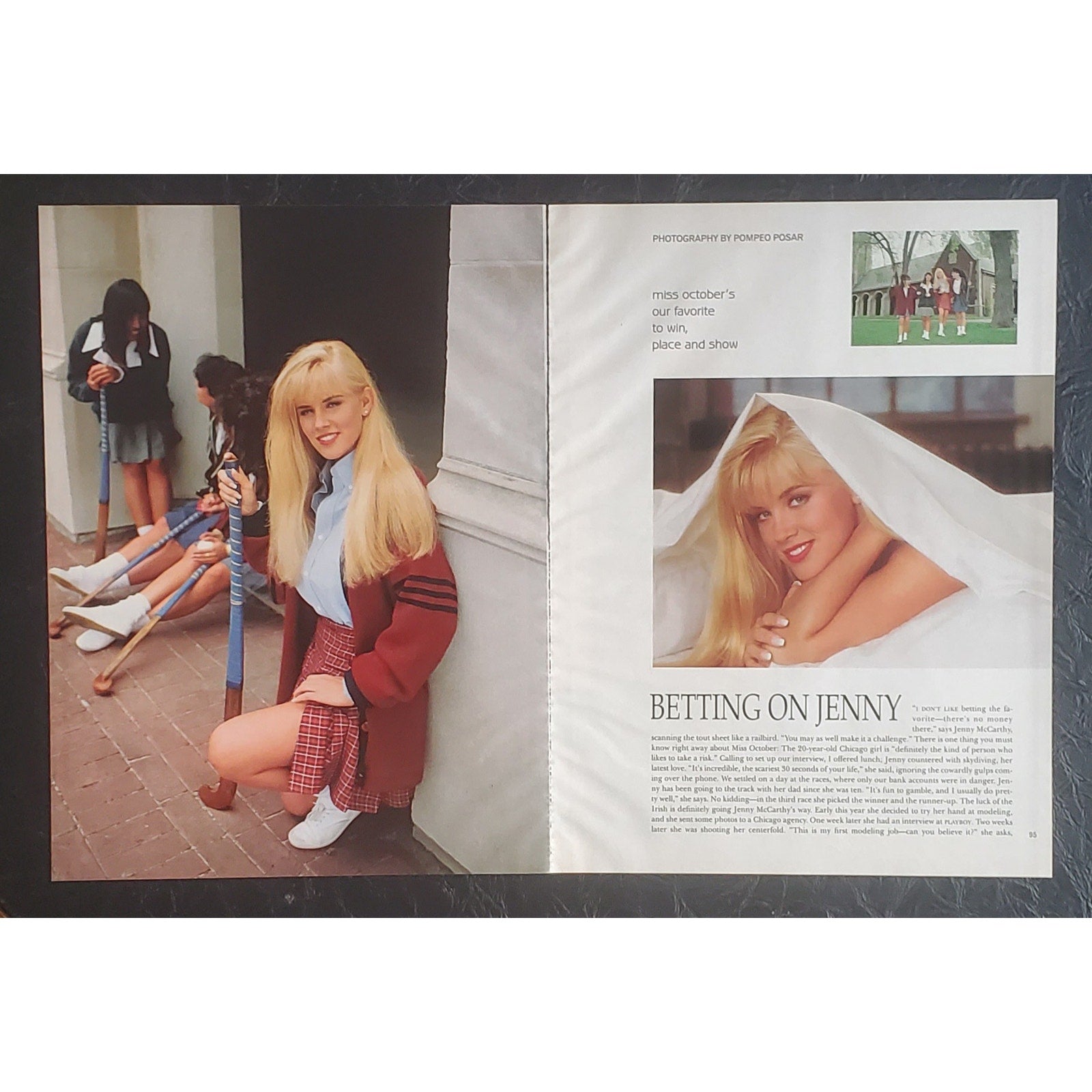 Playboy PICTORIAL ONLY - Playmate JENNY MCCARTHY    September, 1993   7 Pages