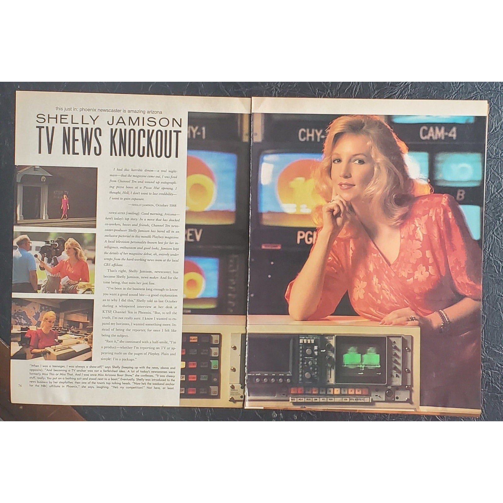 Playboy PICTORIAL ONLY - TV Newscaster SHELLY JAMISON July, 1989 8 pages