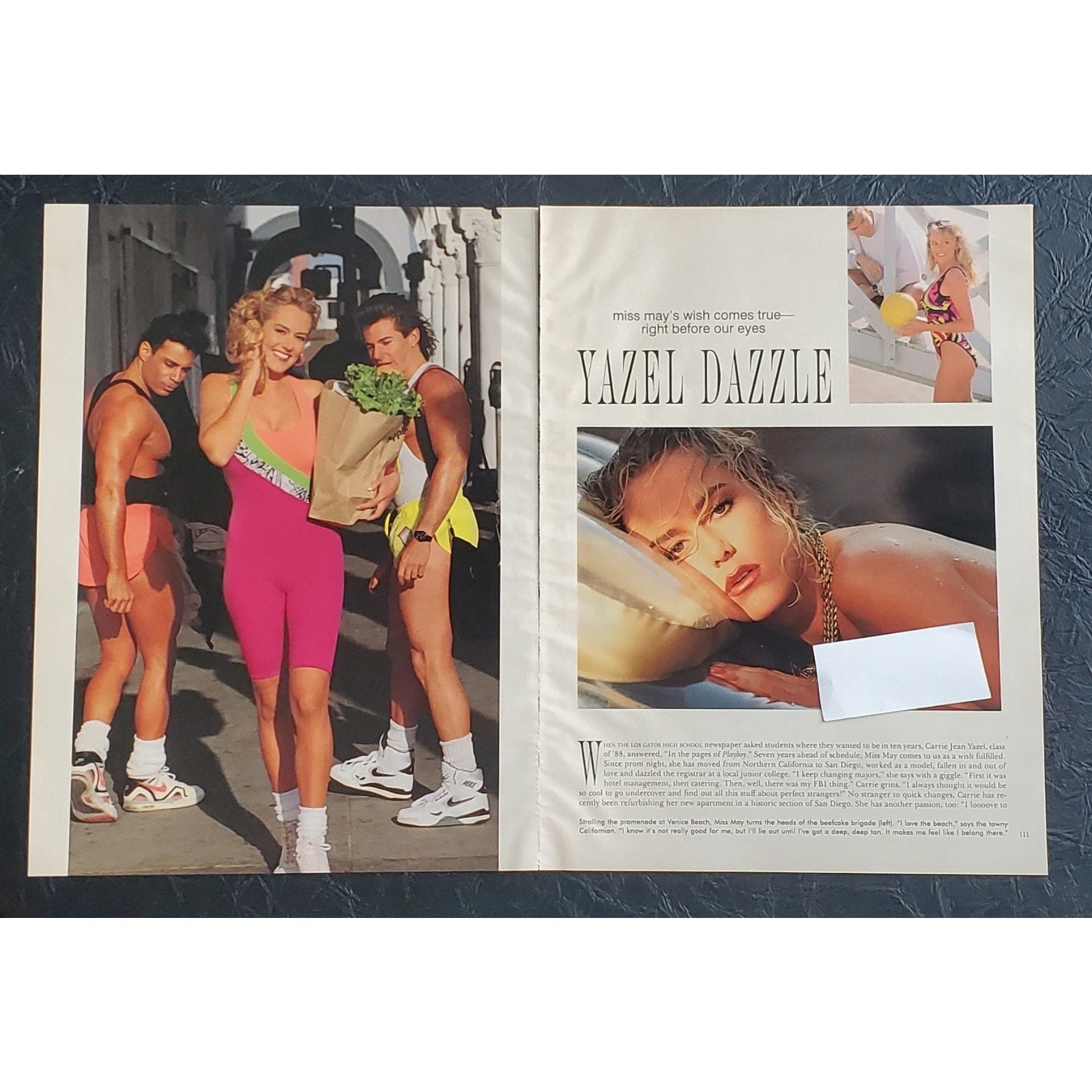Playboy PICTORIAL ONLY - Playmate CARRIE JEAN YAZEL May, 1991 7 pages