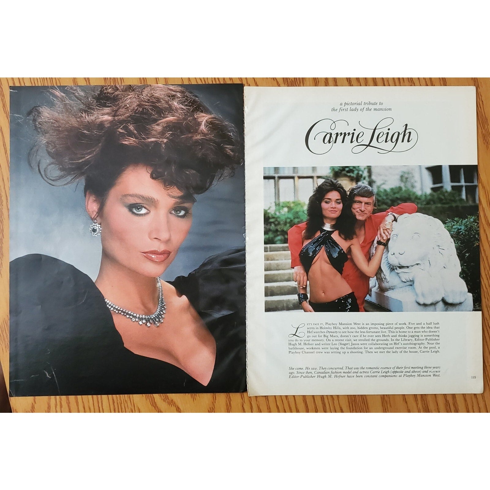 Playboy PICTORIAL ONLY - CARRIE LEIGH July, 1986 12 Pages