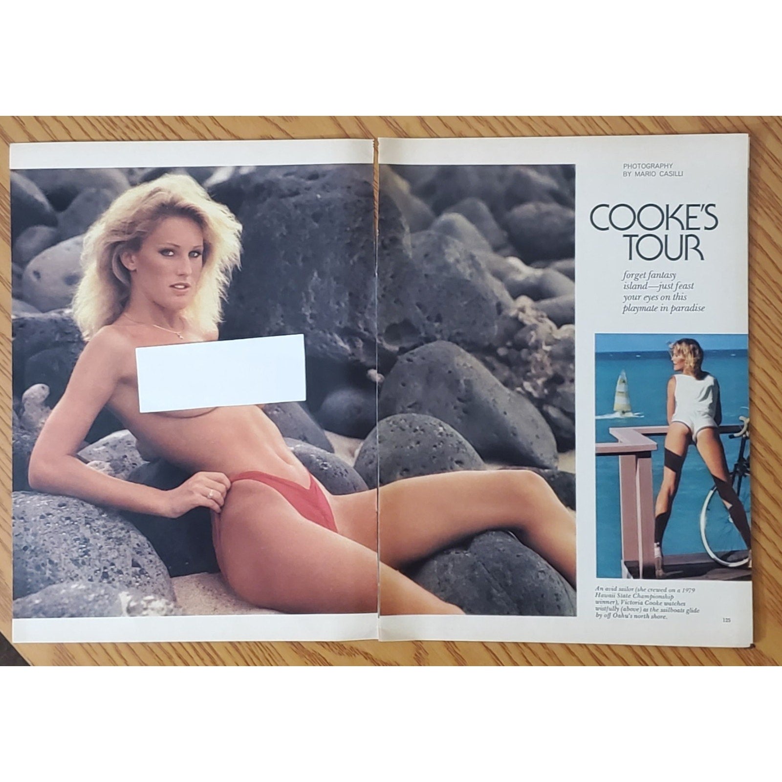 Playboy PIN UP / PICTORIAL ONLY - Playmate VICTORIA COOKE Aug, 1980 7 pgs
