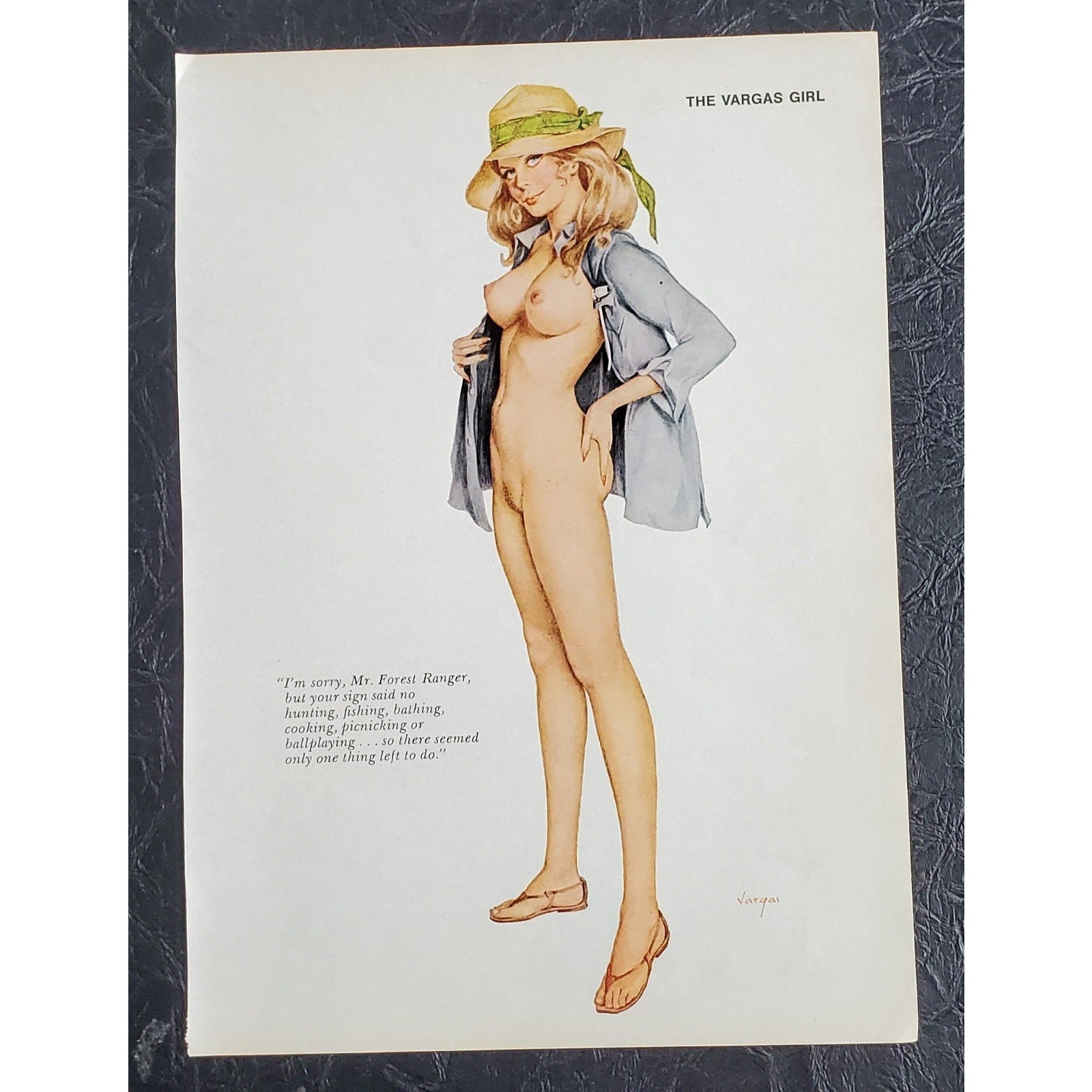 ALBERTO VARGAS Pin-Up Girl from the 1960s / Early 1970s