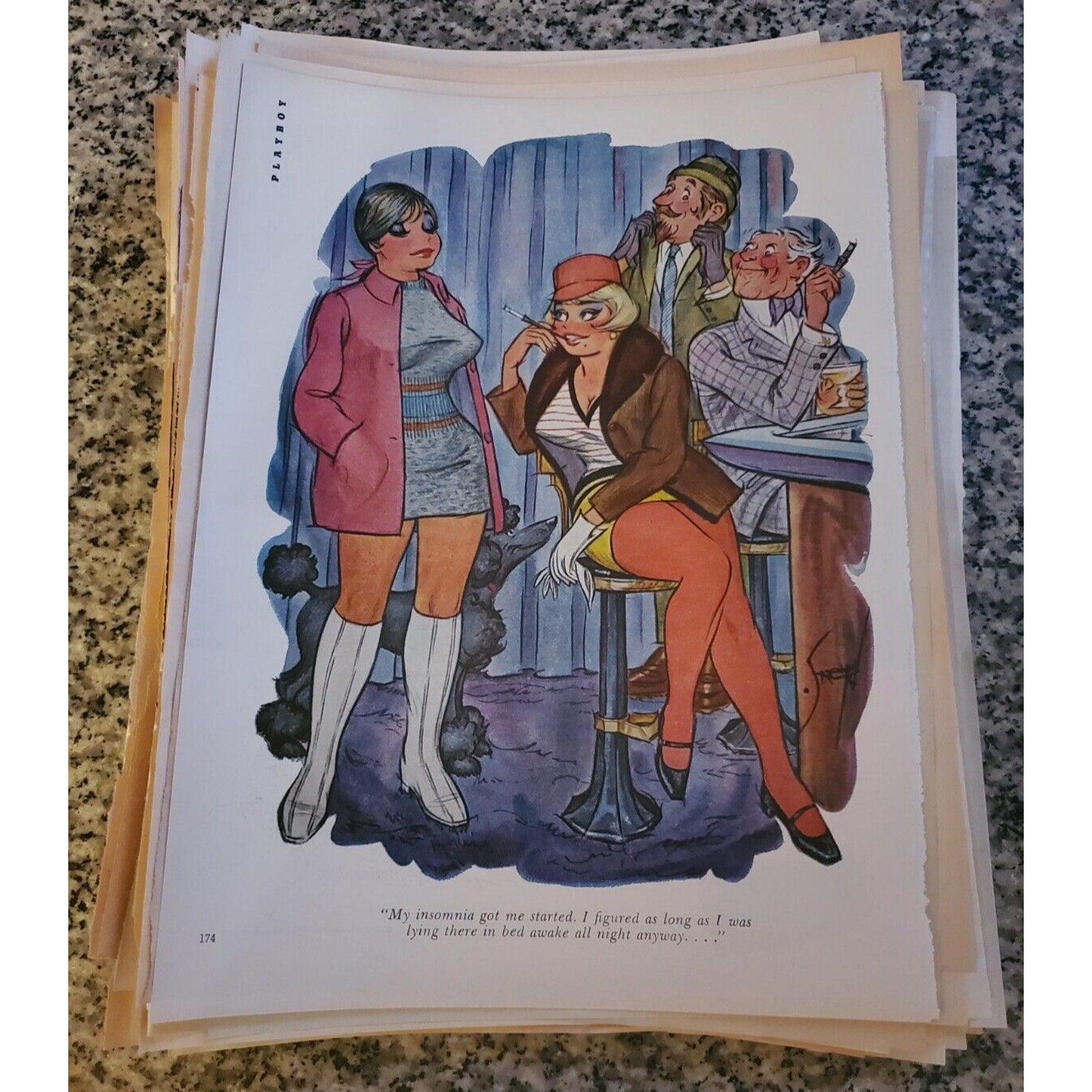 Playboy CARTOONS - Lot of 50 DOUG SNEYD Cartoons
