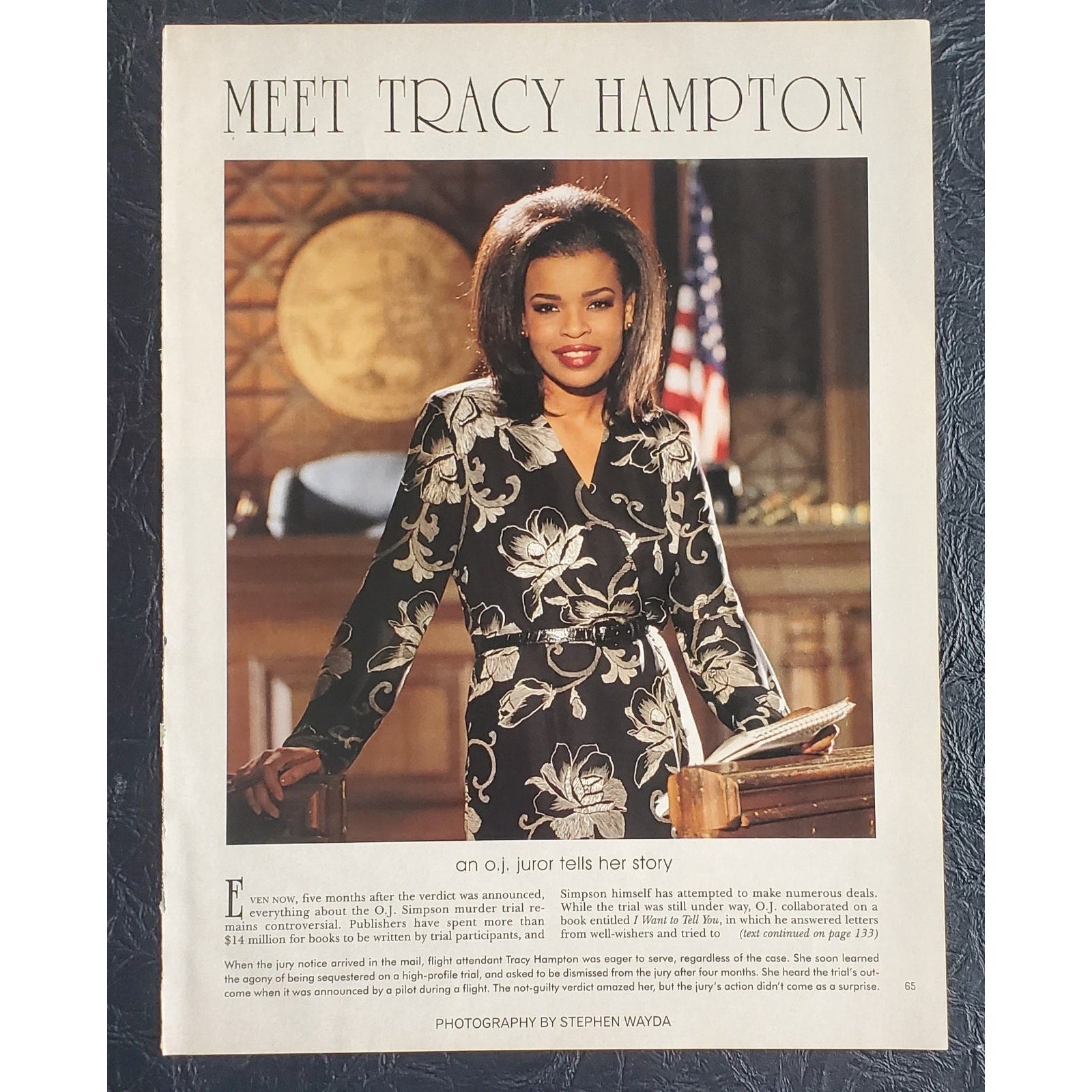 Playboy PICTORIAL ONLY - OJ Juror TRACY HAMPTON March, 1996 5 Pages
