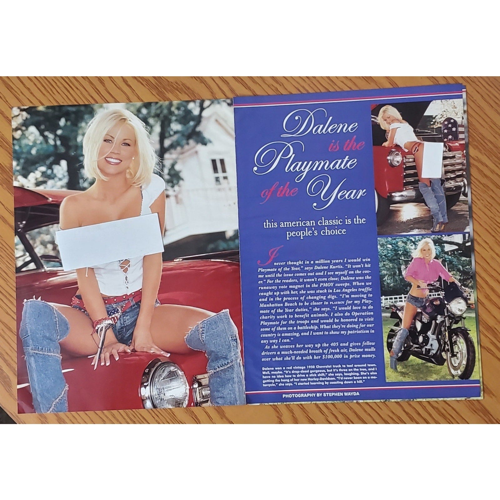 Playboy PICTORIAL ONLY - PMOY DALENE KURTIS June, 2002 10 pages