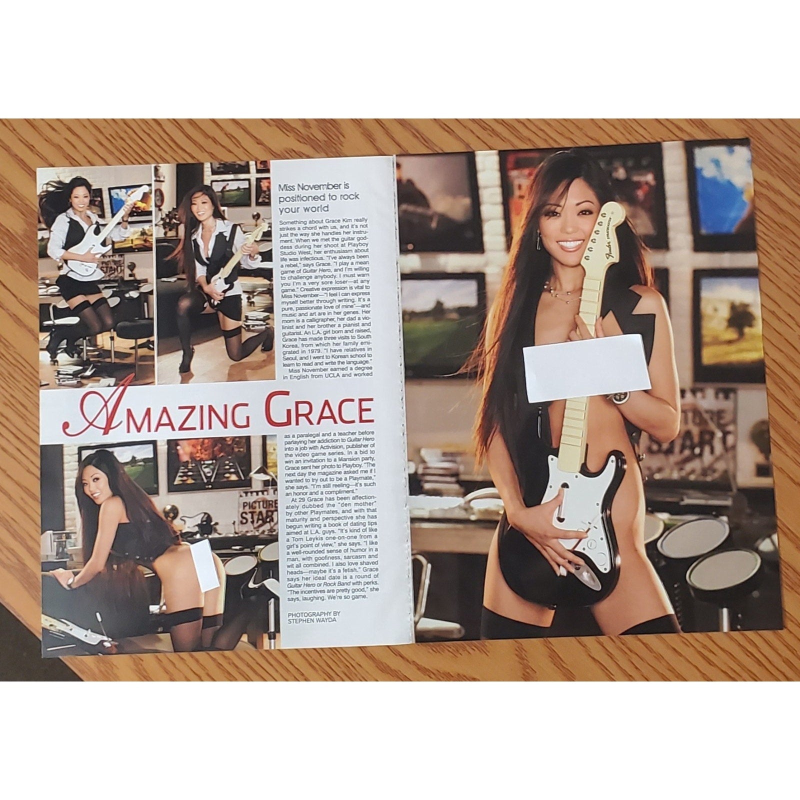 Playboy PIN UP / PICTORIAL ONLY - PM Pictorial GRACE KIM Nov, 2008 5 pages