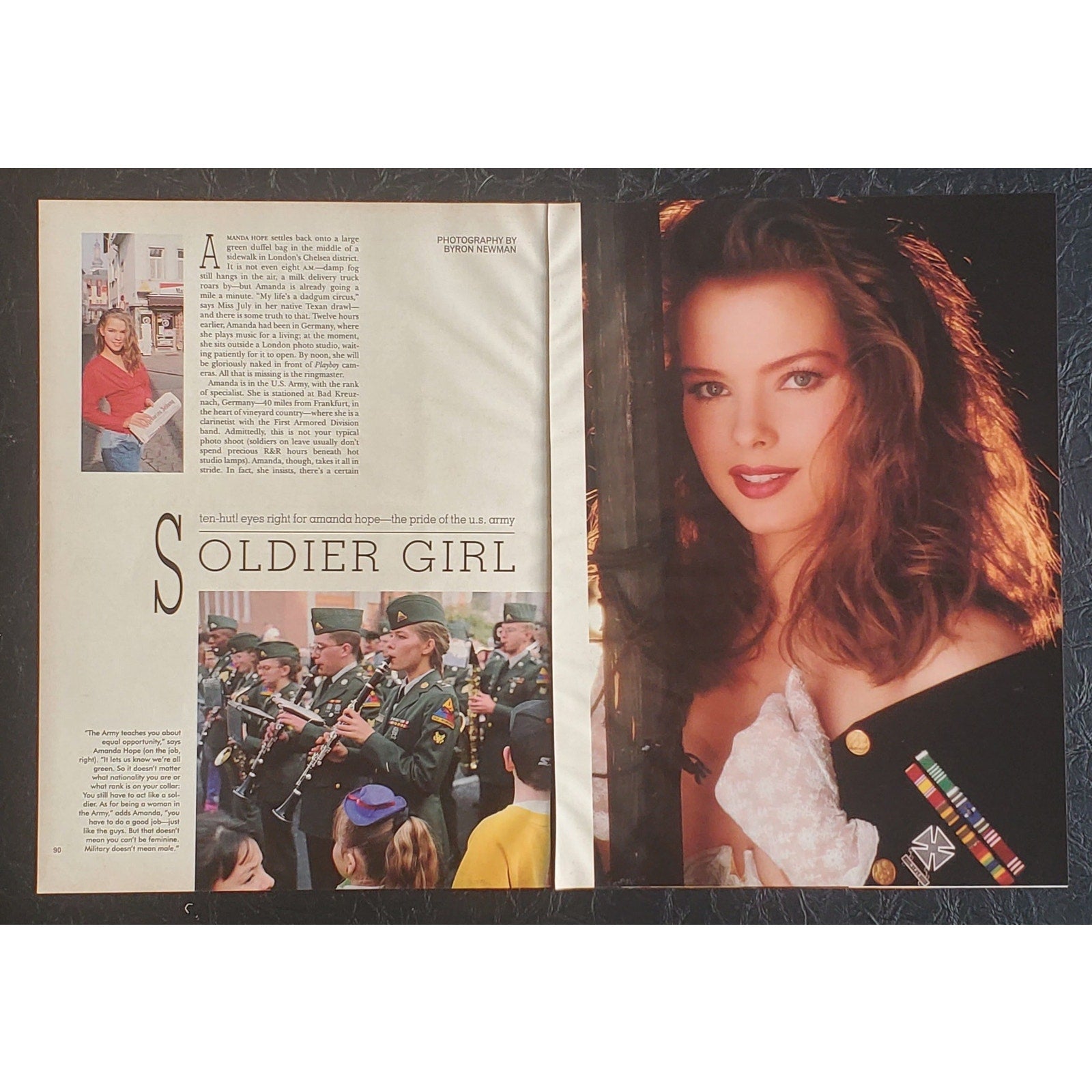 Playboy PICTORIAL ONLY - Playmate AMANDA HOPE    July, 1992   7 Pages