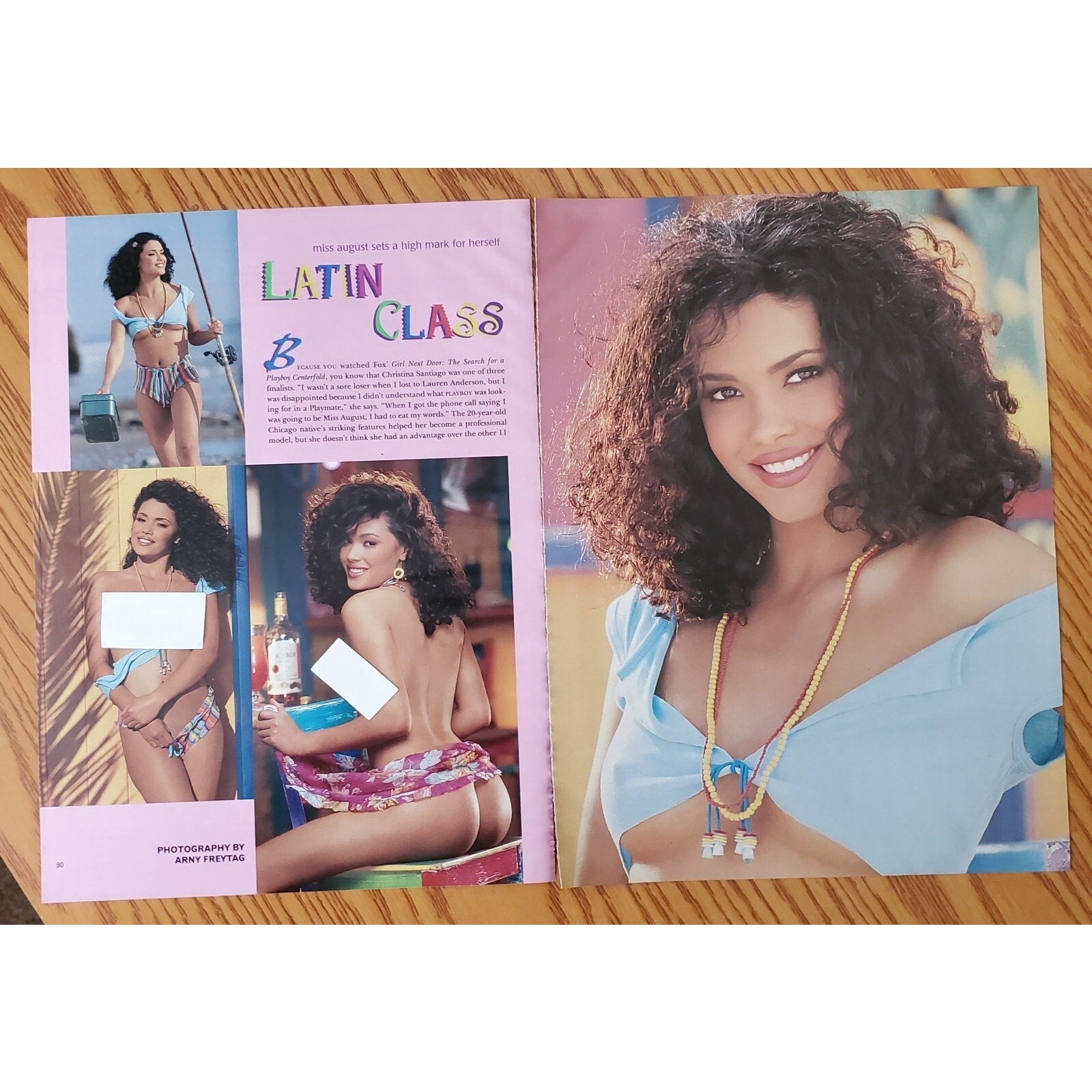 Playboy PICTORIAL ONLY - Playmate CHRISTINA SANTIAGO August, 2002 7 pages