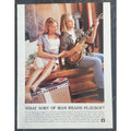 1990s PLAYBOY Magazine AD "WHAT SORT OF MAN READS PLAYBOY" 8" X 11"