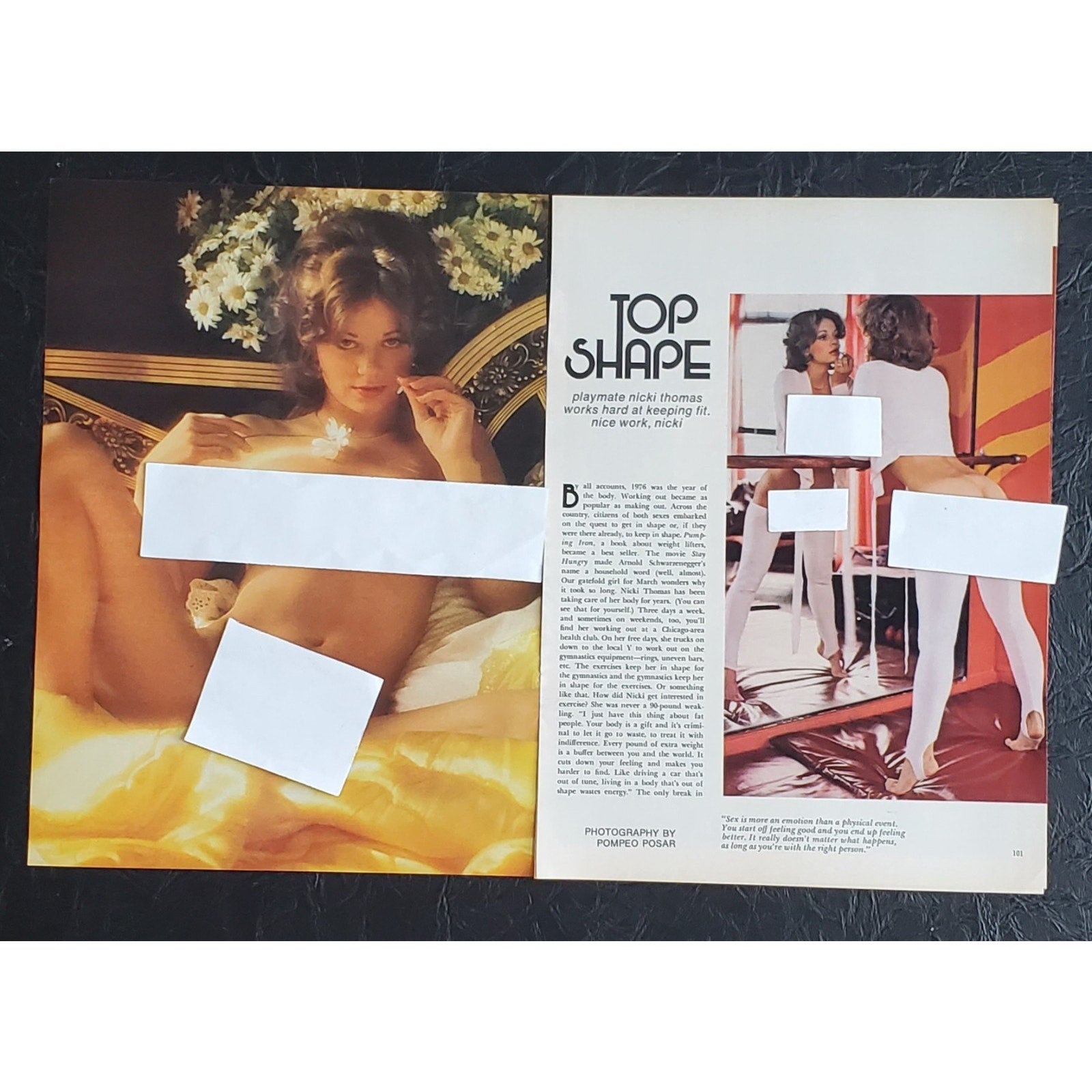 Playboy PICTORIAL ONLY - Playmate NIKKI THOMAS March, 1977 7 pages
