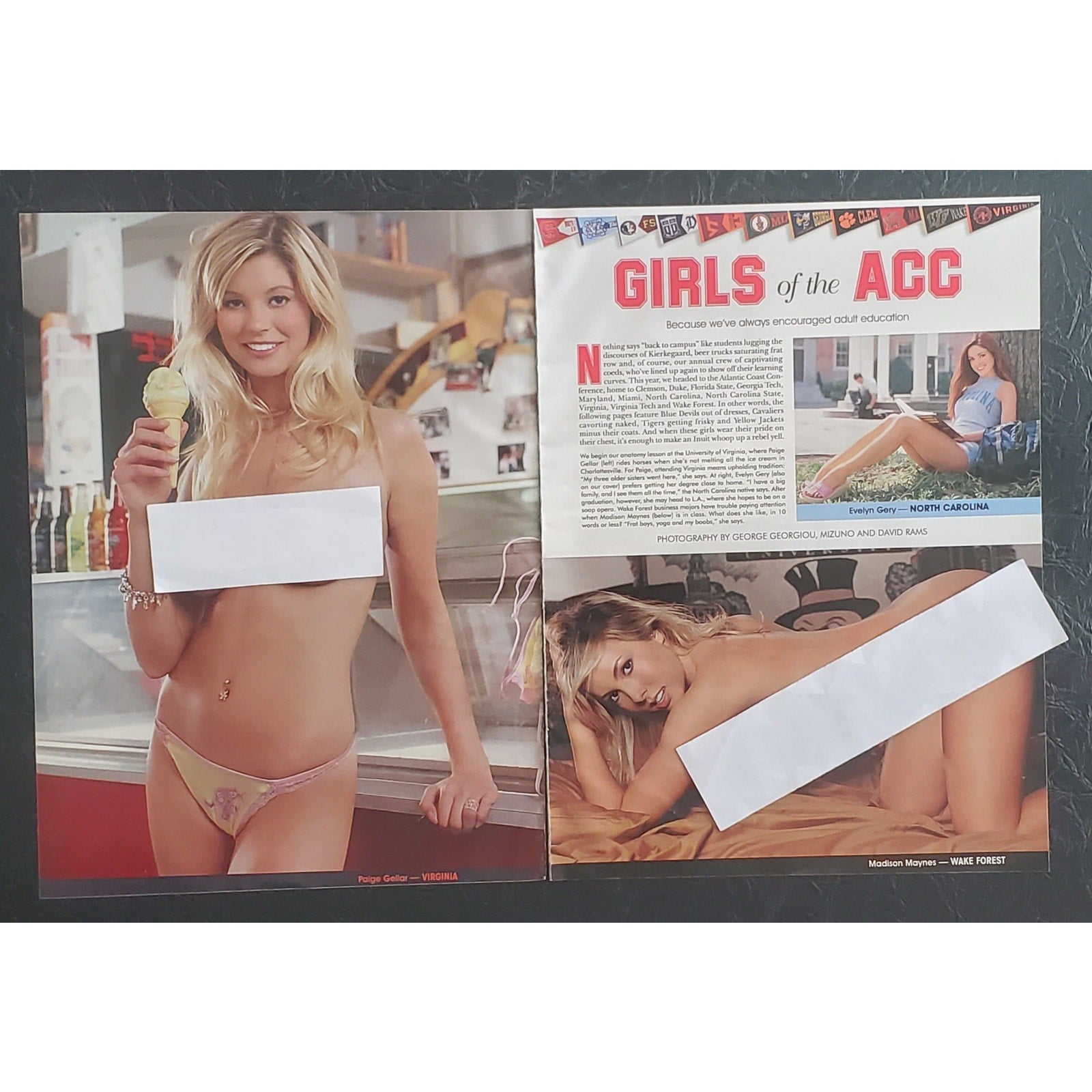 Playboy PICTORIAL ONLY - GIRLS OF THE ACC    October, 2004   10 pages