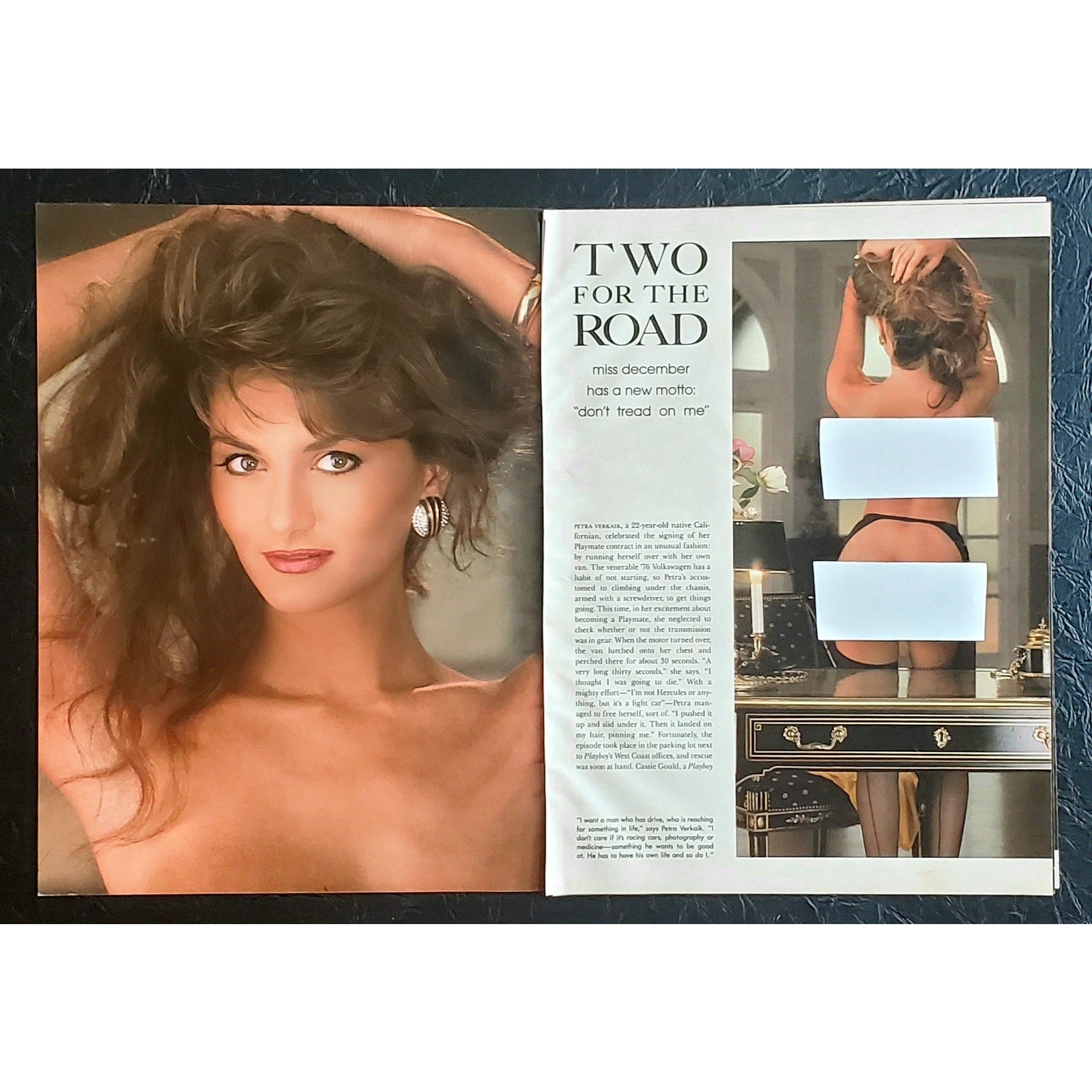 Playboy PICTORIAL ONLY - Playmate PETRA VERKAIK    December, 1989   7 pages