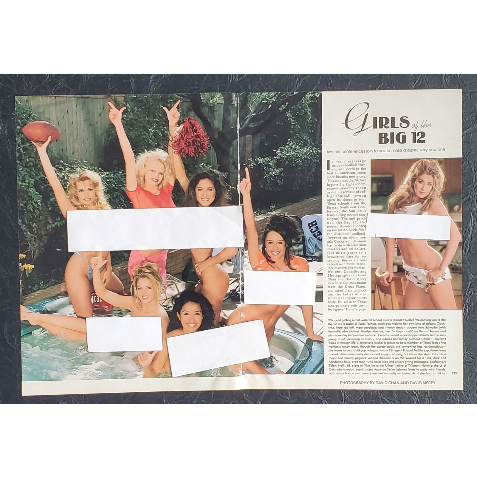 Playboy PICTORIAL ONLY - GIRLS OF THE BIG 12 October, 1996 10 Pages