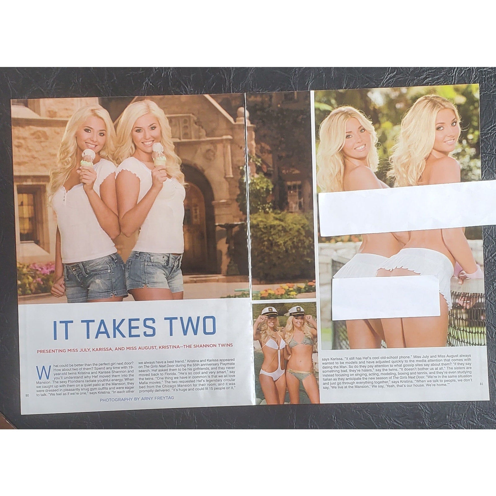 Playboy PICTORIAL ONLY - Playmate SHANNON TWINS    July/Aug, 2009   5 pages