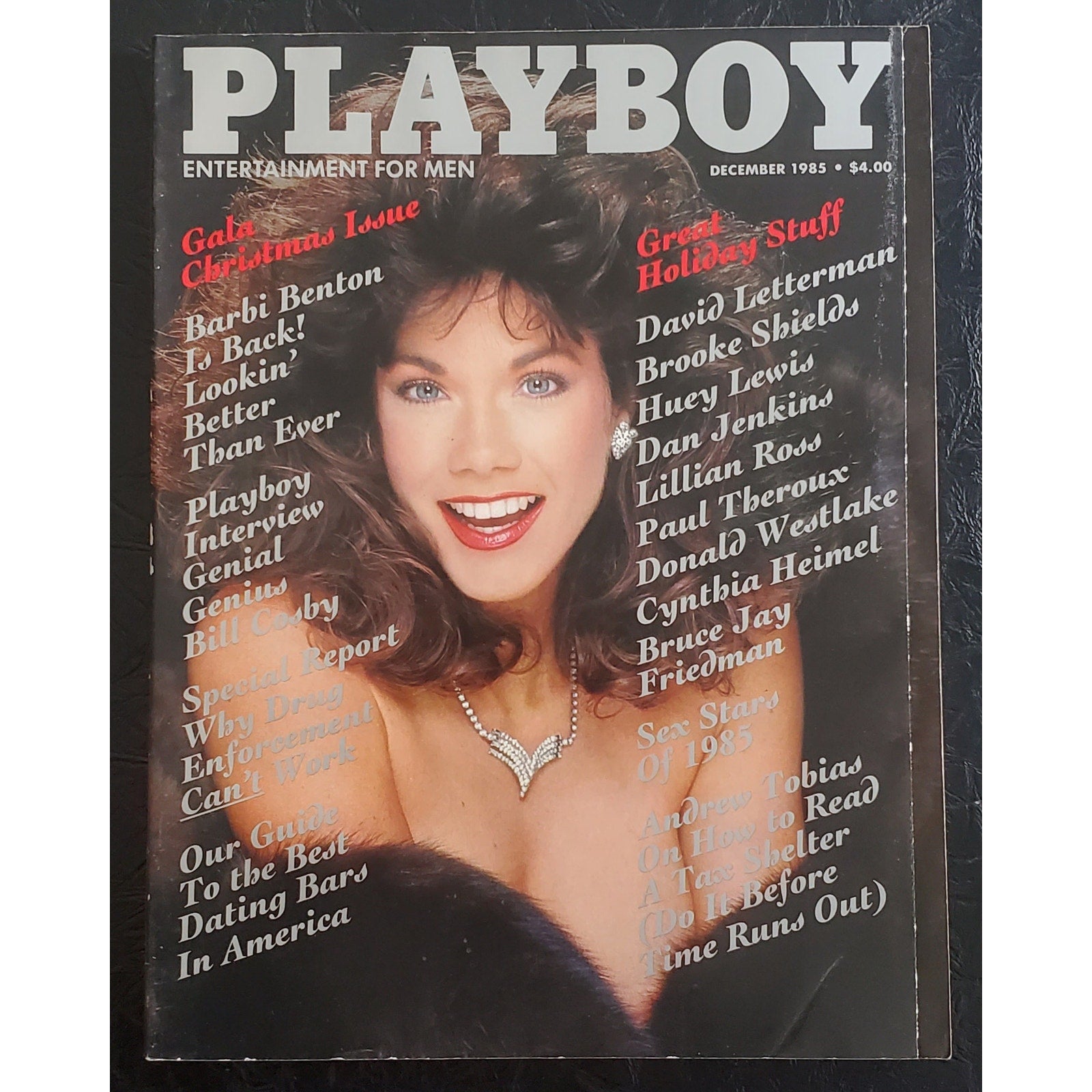 PLAYBOY - December, 1985   BARBI BENTON Cover (Playmate CAROL FICATIER)