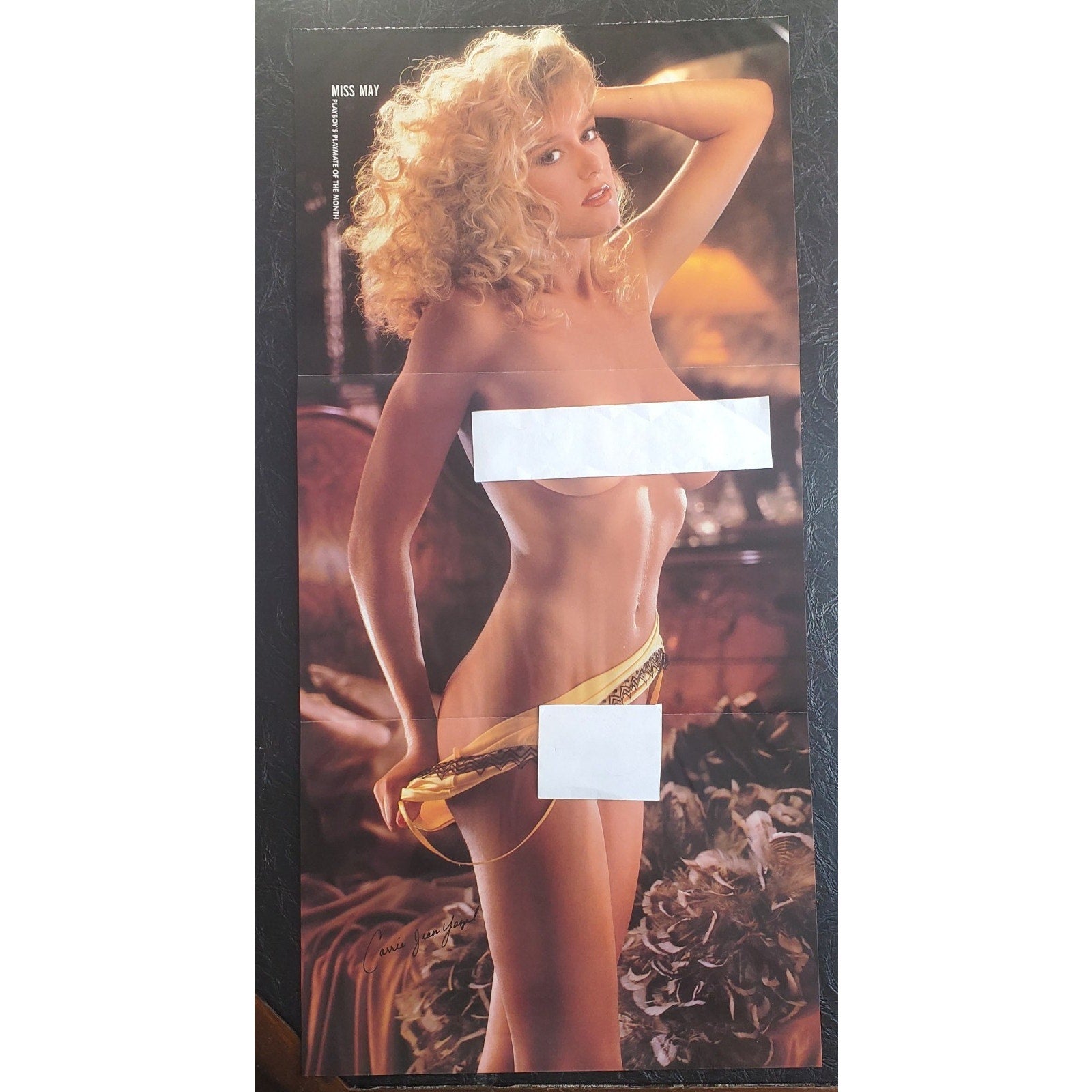 Playboy PIN UP / CF - Playmate CARRIE JEAN YAZEL May, 1991