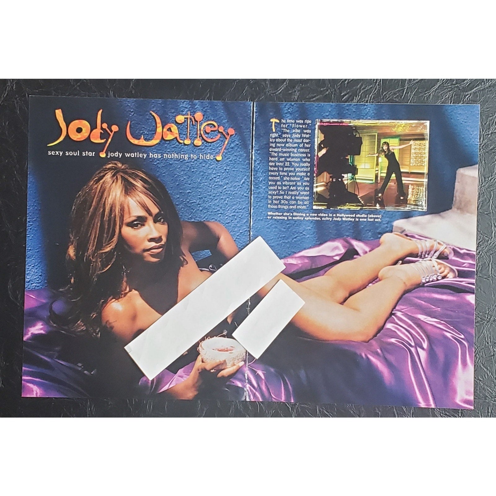 Playboy PICTORIAL ONLY - R & B Diva JODY WATLEY April, 1998 6 pages