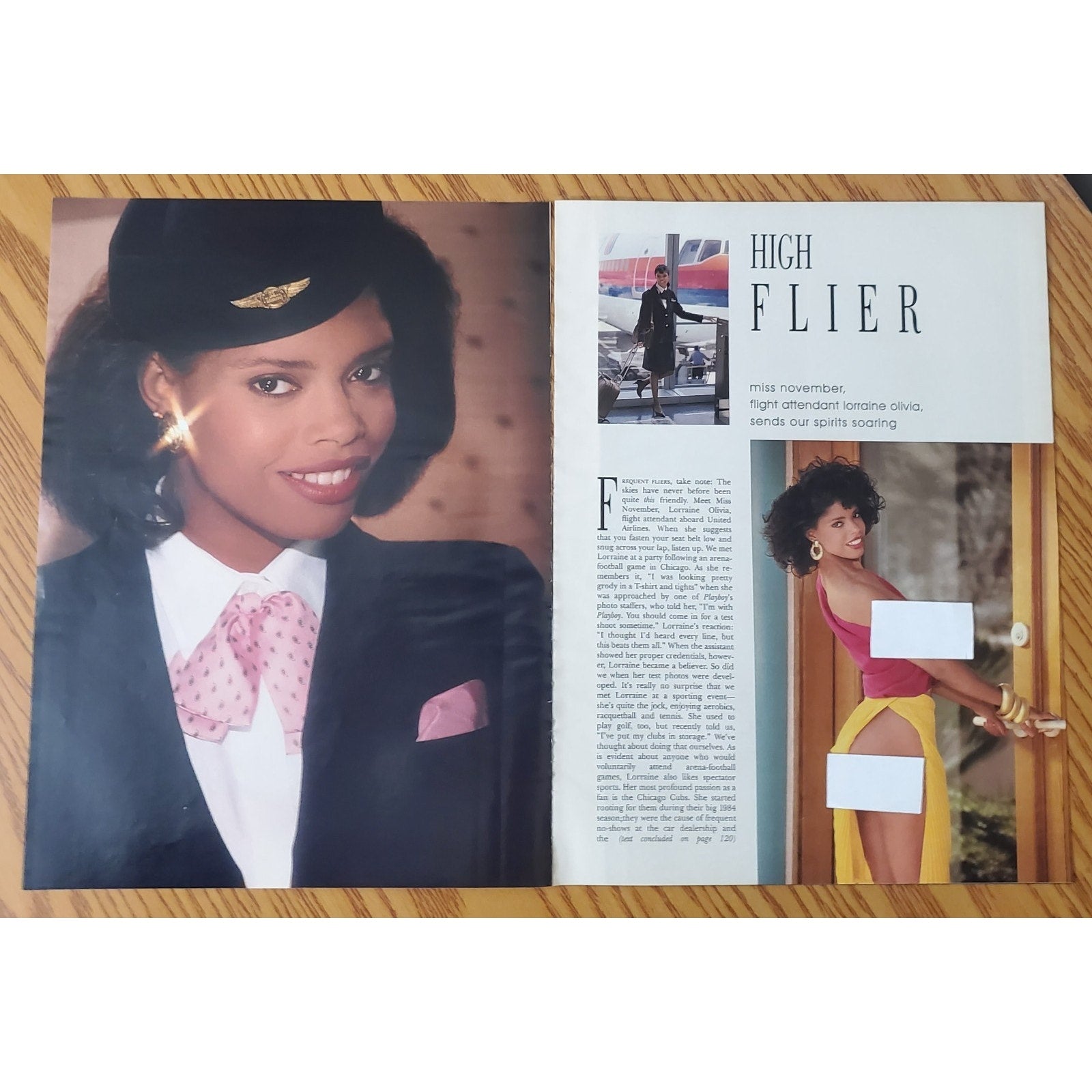 Playboy PICTORIAL ONLY - Playmate LORRAINE OLIVIA November, 1990 7 pages