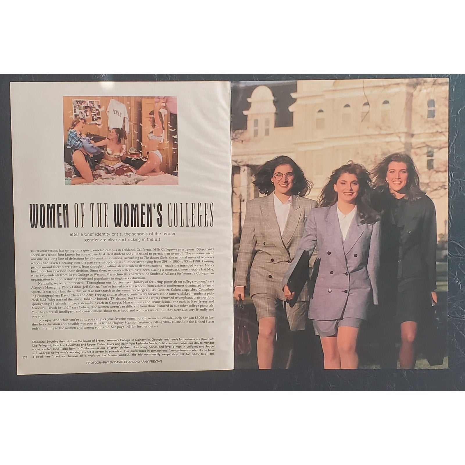 Playboy PICTORIAL ONLY - WOMEN OF THE WOMEN"S COLLEGES   April, 1991   10 pages