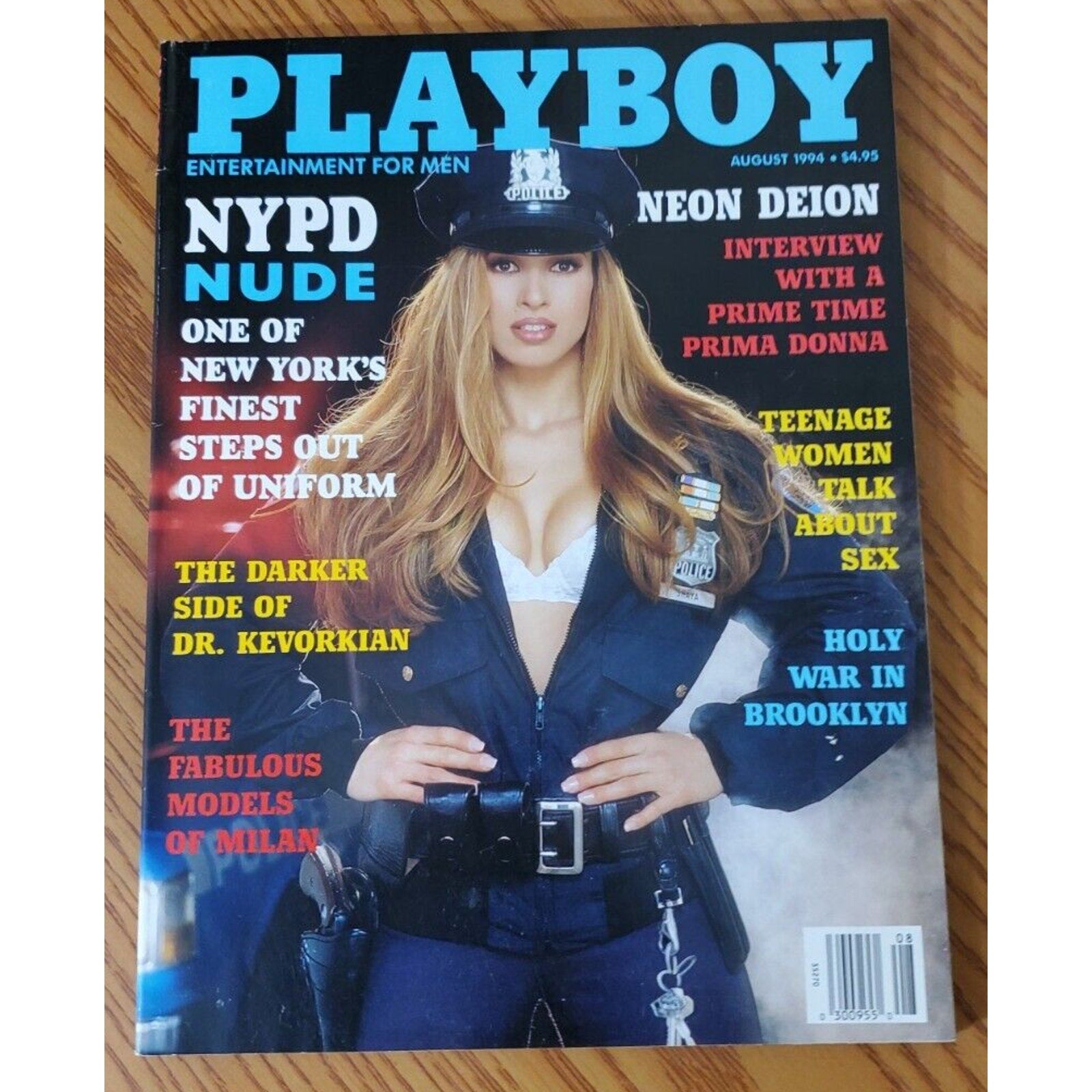 Playboy - August, 1994 NYPD Officer CAROL SHAYA (Playmate MARIA CHECA)