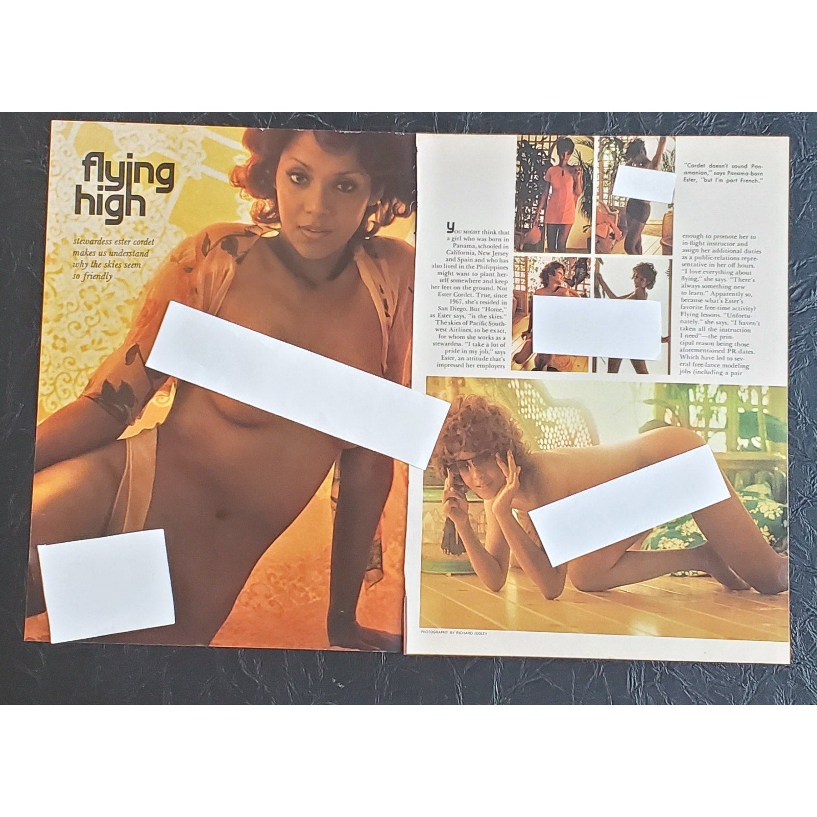 Playboy PICTORIAL ONLY - Playmate ESTER CORDET October, 1974 5 pages