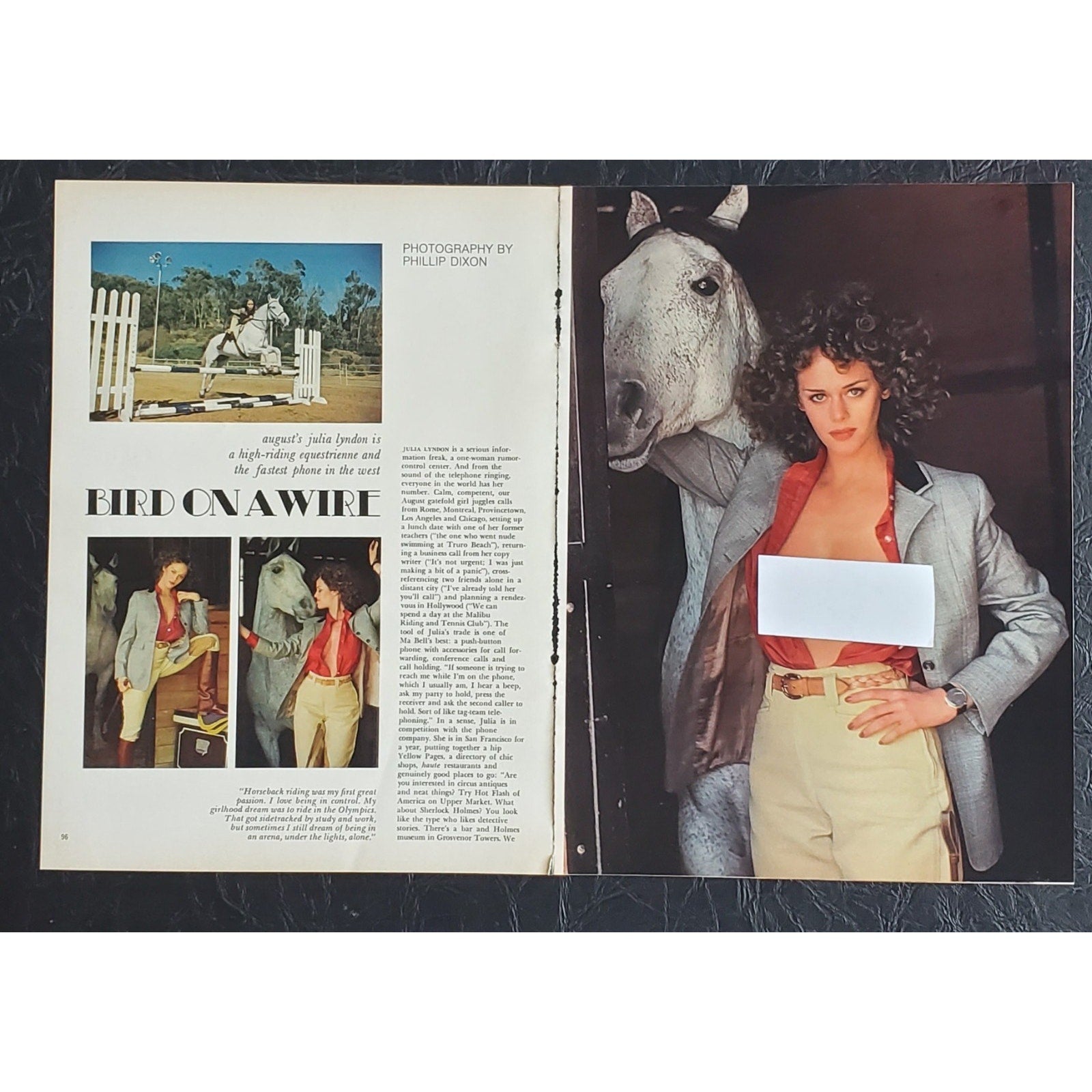 Playboy PICTORIAL ONLY - Playmate JULIA LYNDON August, 1977 7 pages