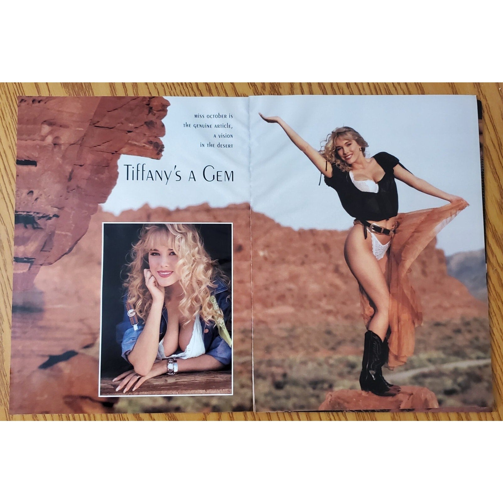 Playboy PICTORIAL ONLY - Playmate TIFFANY SLOAN   October, 1992  7pgs