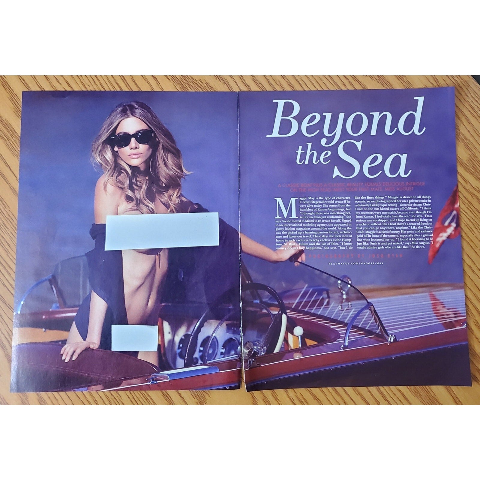 Playboy PICTORIAL ONLY - Playmate MAGGIE MAY August, 2014 5 pages