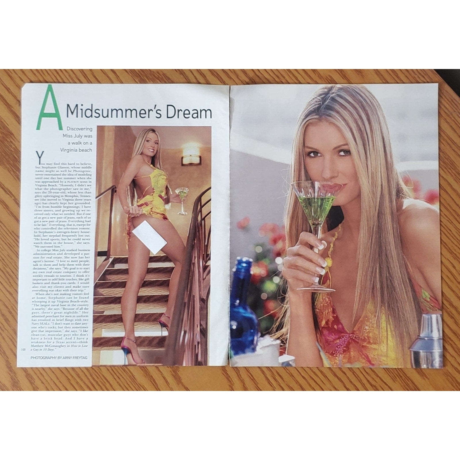 Playboy PICTORIAL ONLY - Playmate STEPHANIE GLASSON July, 2004 7 pages