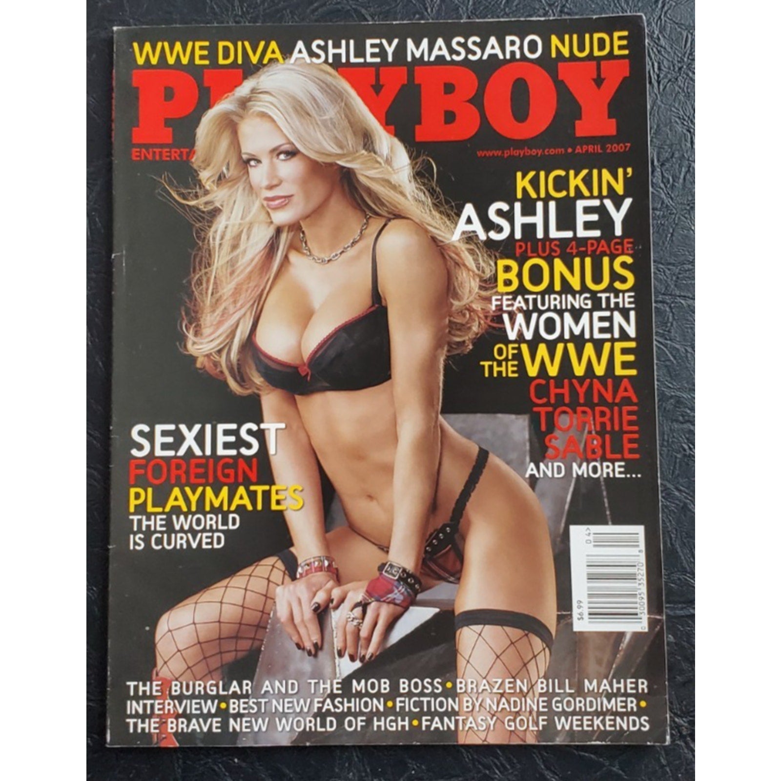 Playboy - April, 2007 WWE's ASHLEY MASSARO (Playmate GUILIANA MARINO)