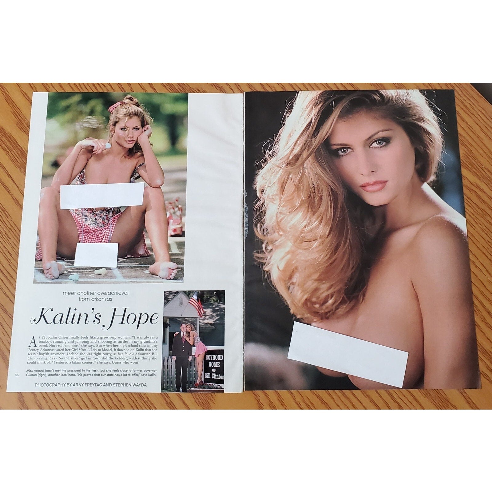 Playboy PICTORIAL ONLY - Playmate KALIN OLSON August, 1997 7 pages
