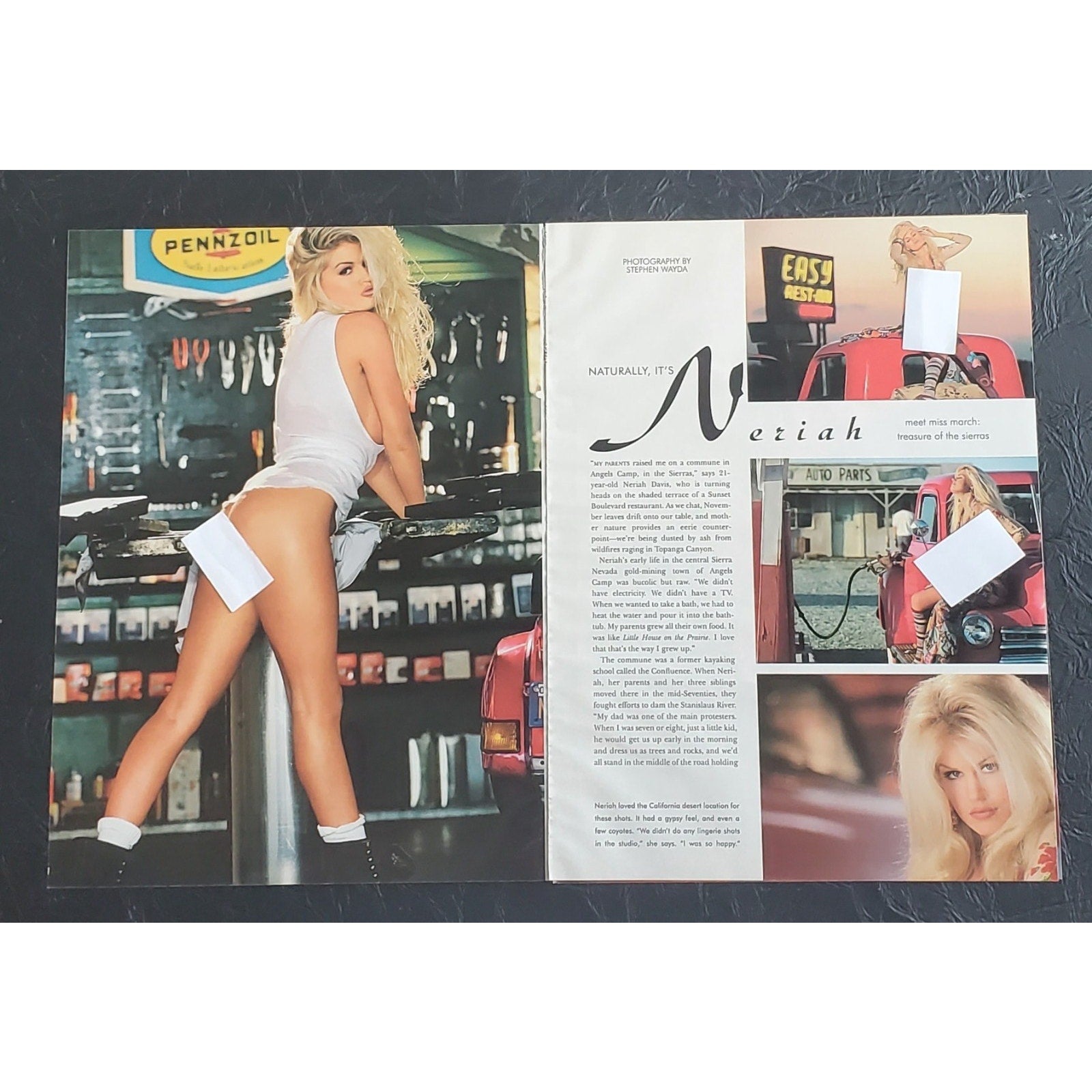 Playboy PICTORIAL ONLY - Playmate NERIAH DAVIS March, 1994 7 pages