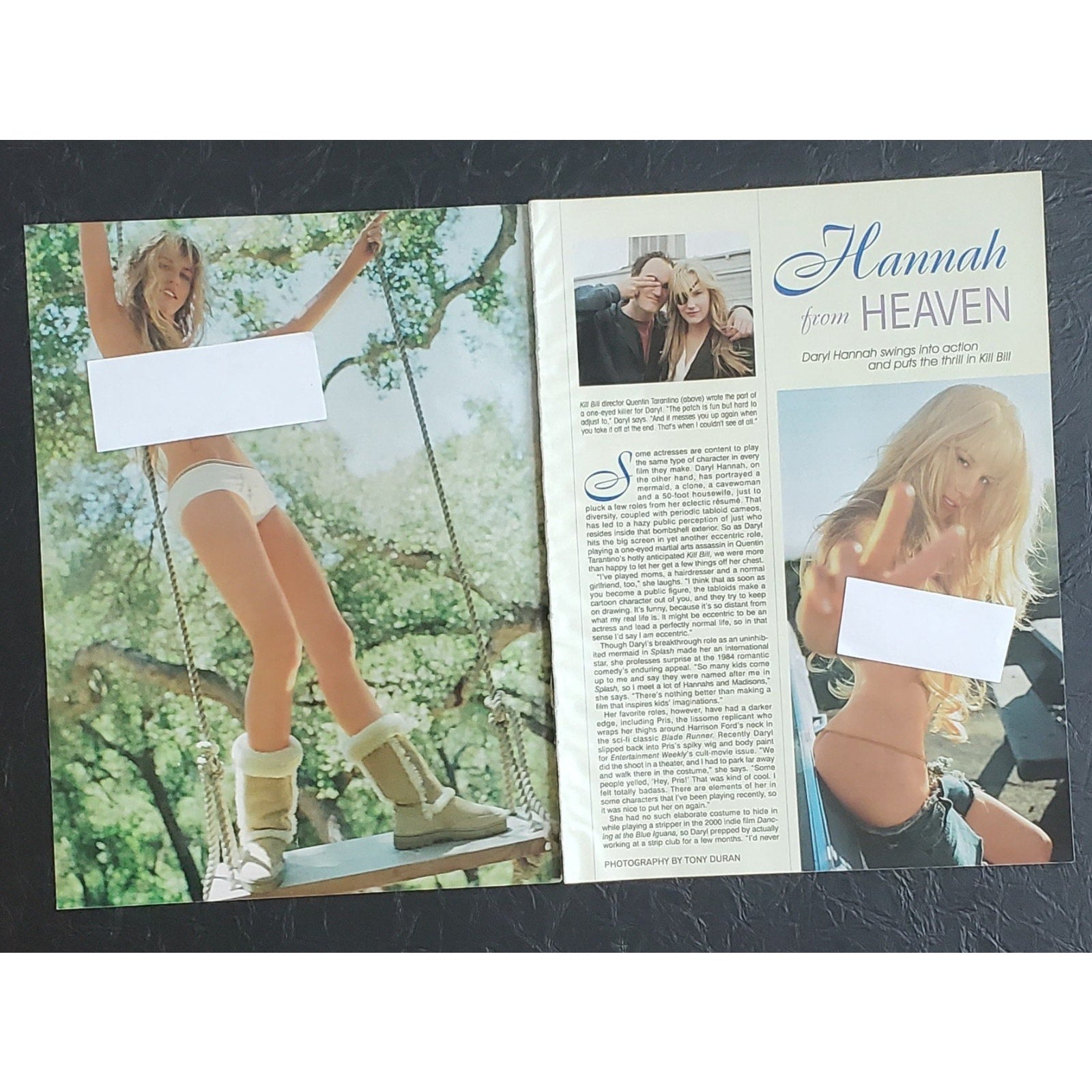 Playboy PICTORIAL ONLY - Actress DARYL HANNAH November, 2003 10 pages
