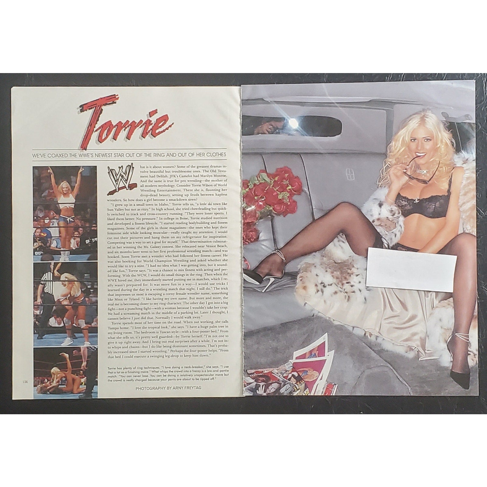 Playboy PICTORIAL ONLY - WWE Goddess TORRIE WILSON   May, 2003    10 Pages