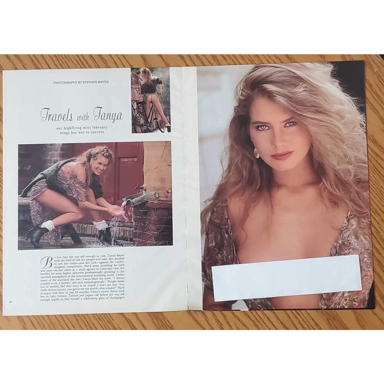 Playboy PICTORIAL ONLY - Playmate TANYA BEYER February, 1992 7 pages