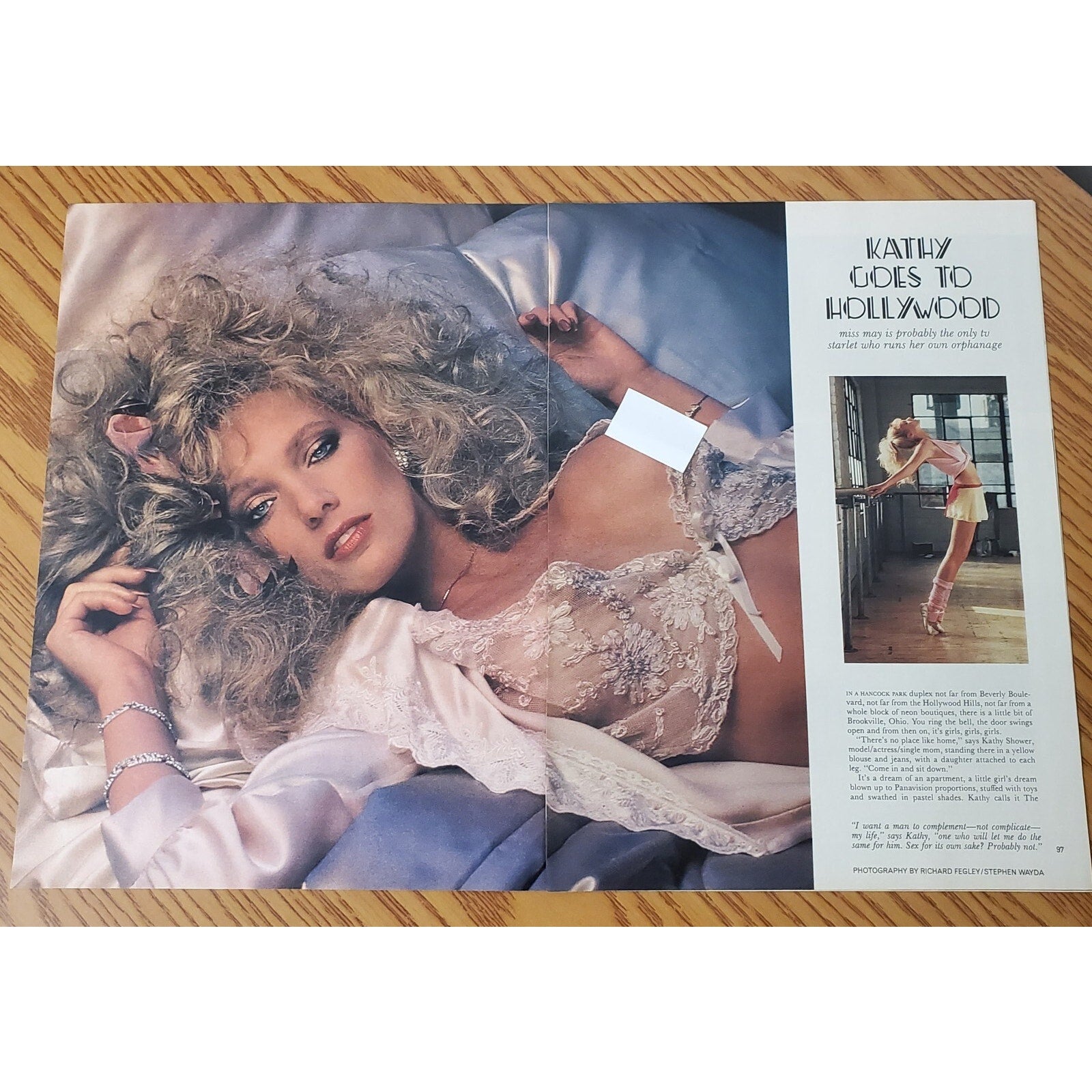 Playboy PICTORIAL ONLY - Playmate KATHY SHOWER May, 1985 9 pages