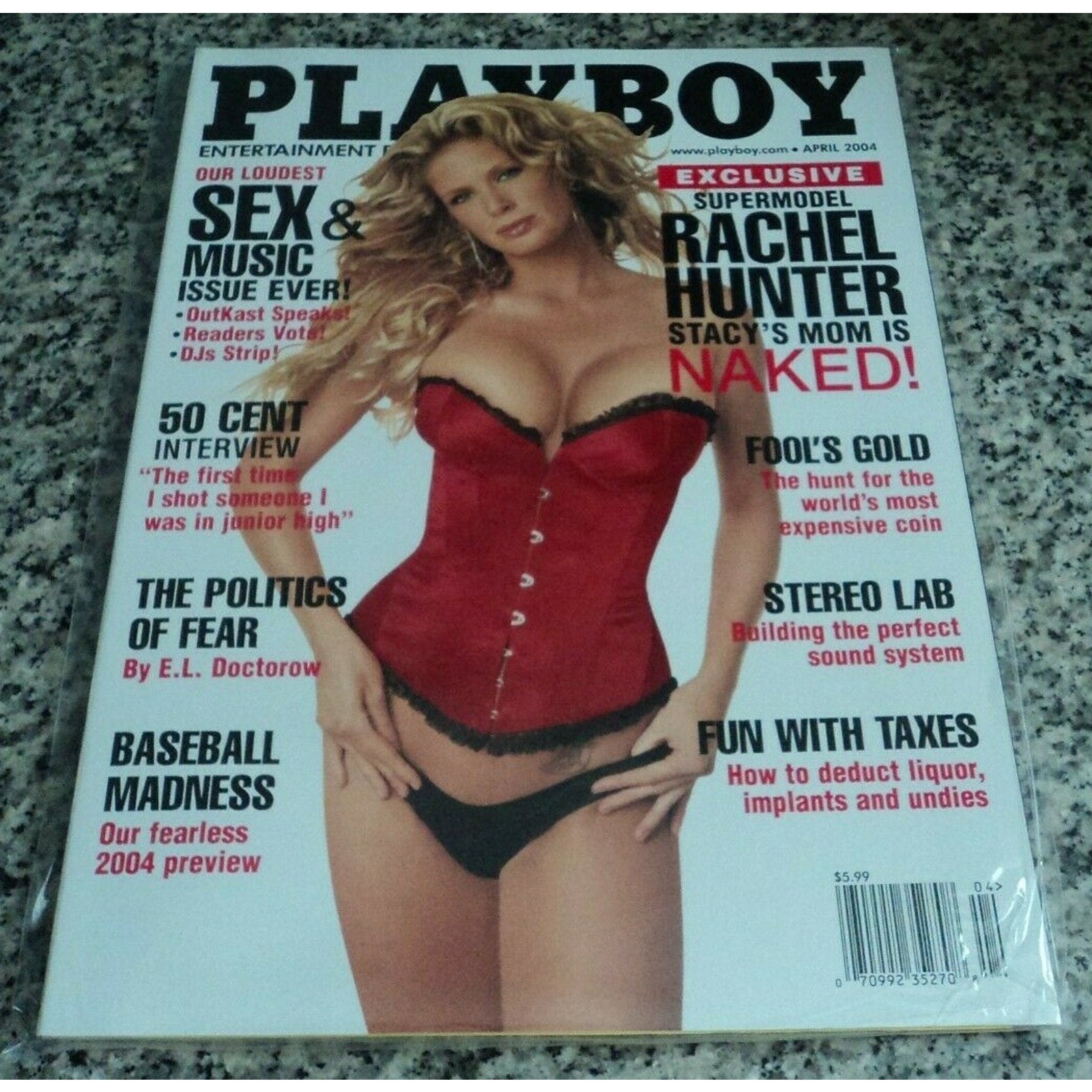 Playboy - April, 2004 RACHEL HUNTER (Playmate KRISTA KELLY)