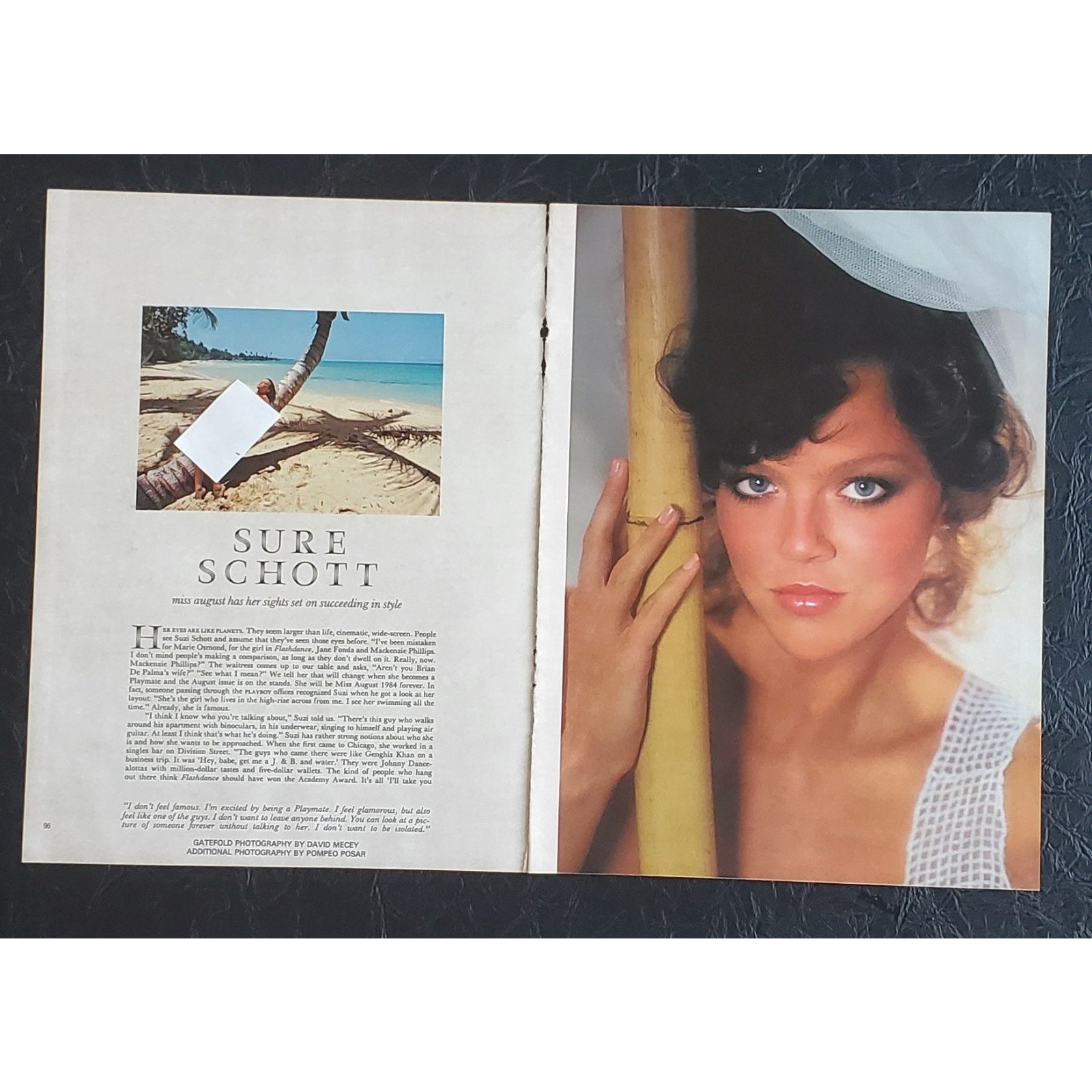 Playboy PICTORIAL ONLY - Playmate SUZI SCHOTT August, 1984 7 pages