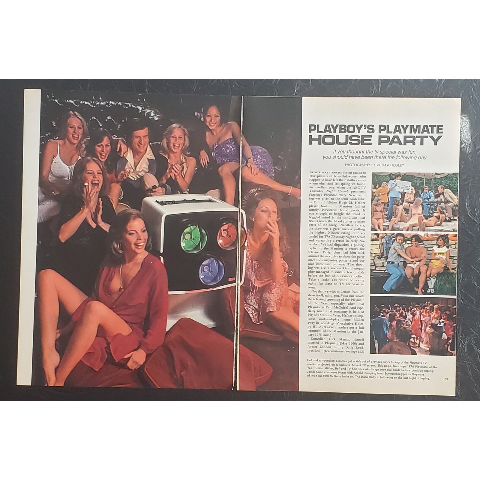 Playboy PICTORIAL ONLY - PLAYMATE HOUSE PARTY    December, 1977    10 Pages