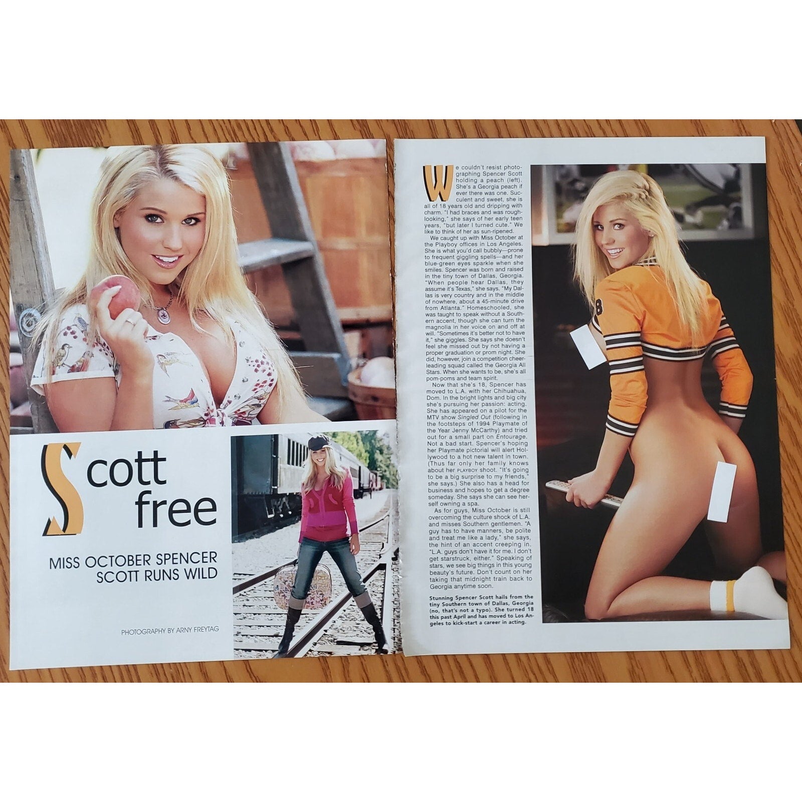 Playboy PICTORIAL ONLY - Playmate SPENCER SCOTT   October, 2007   7 Pages
